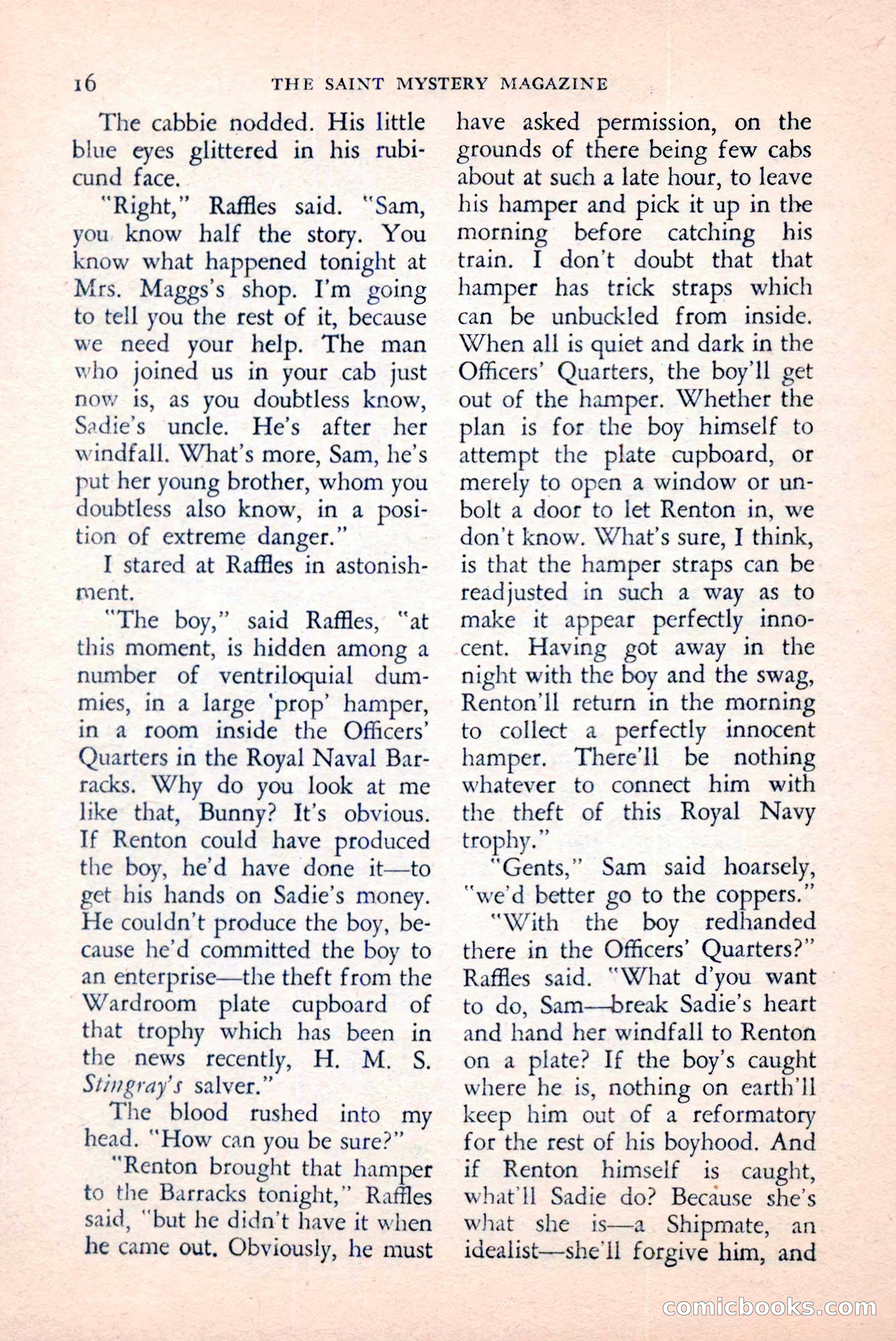 The Saint Mystery Magazine, April 1959 — page 18 of 132
