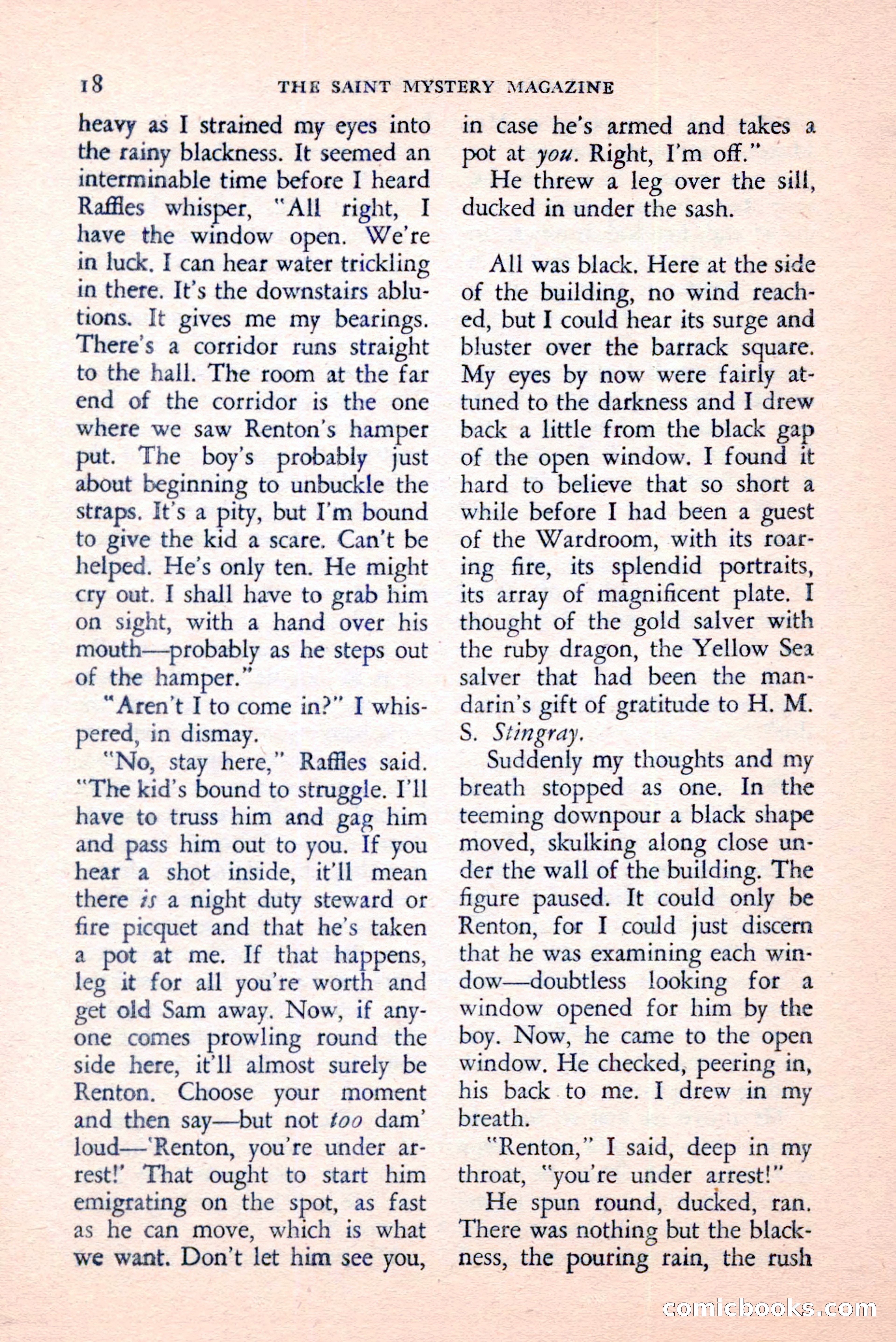 The Saint Mystery Magazine, April 1959 — page 20 of 132