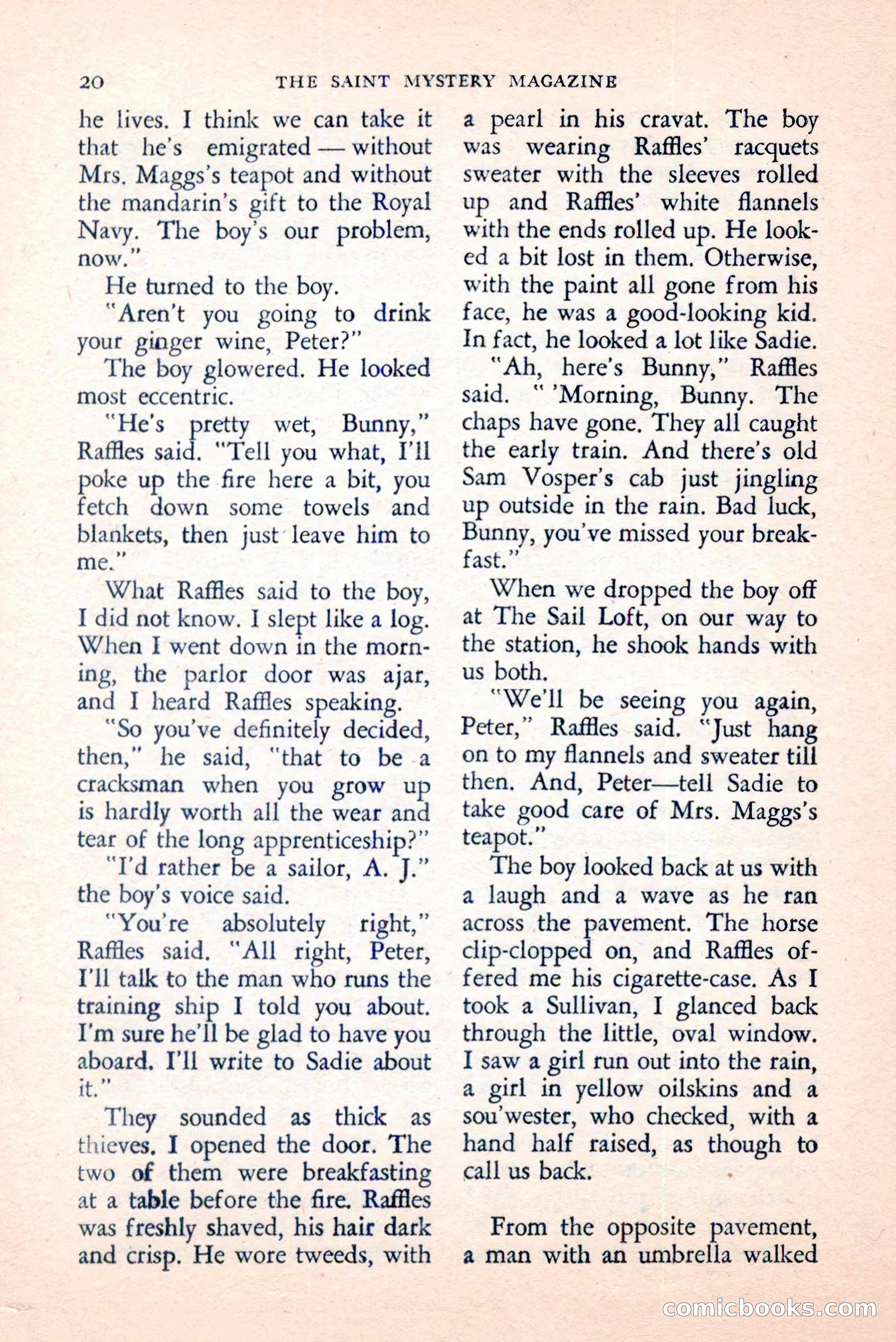 The Saint Mystery Magazine, April 1959 — page 22 of 132