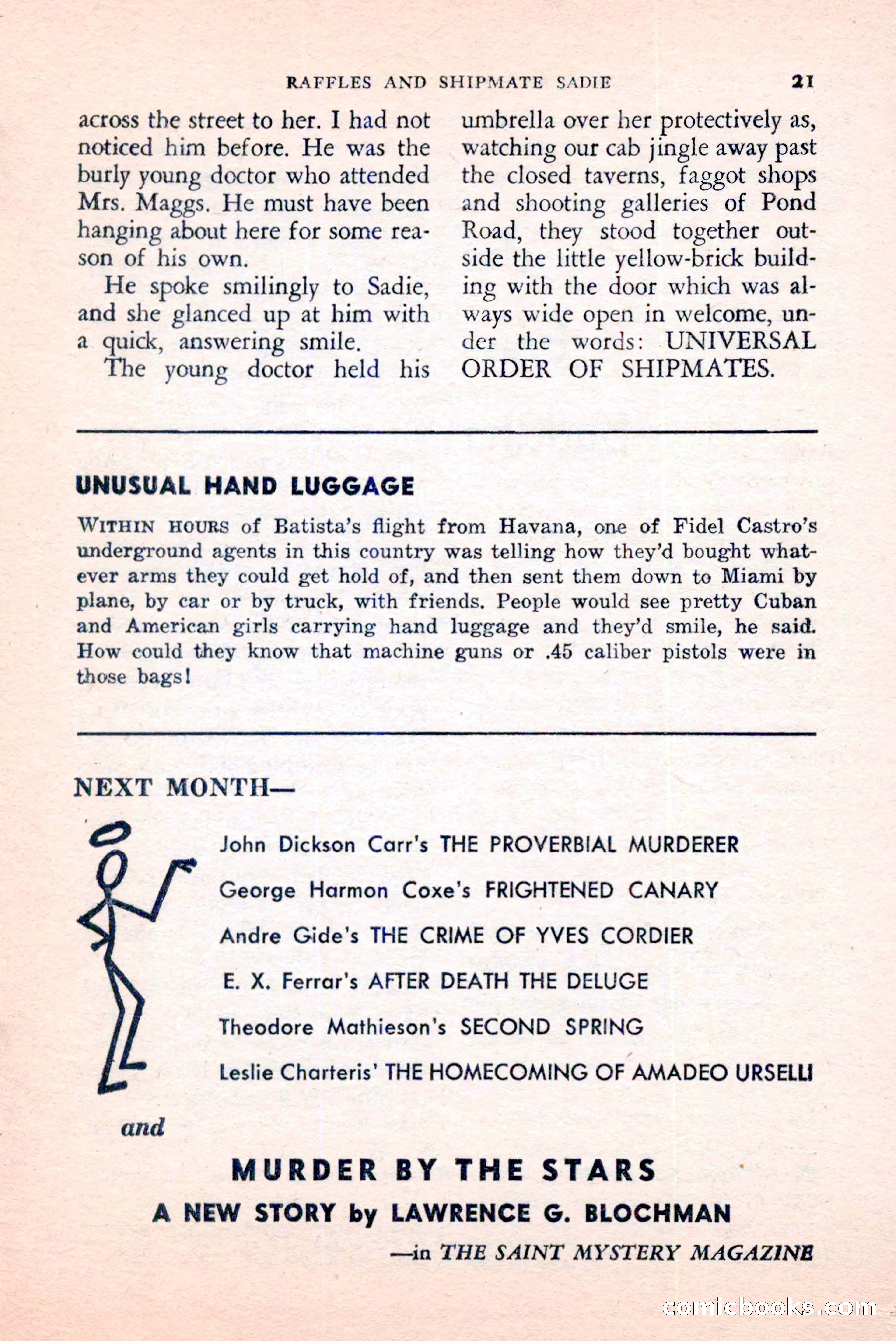 The Saint Mystery Magazine, April 1959 — page 23 of 132