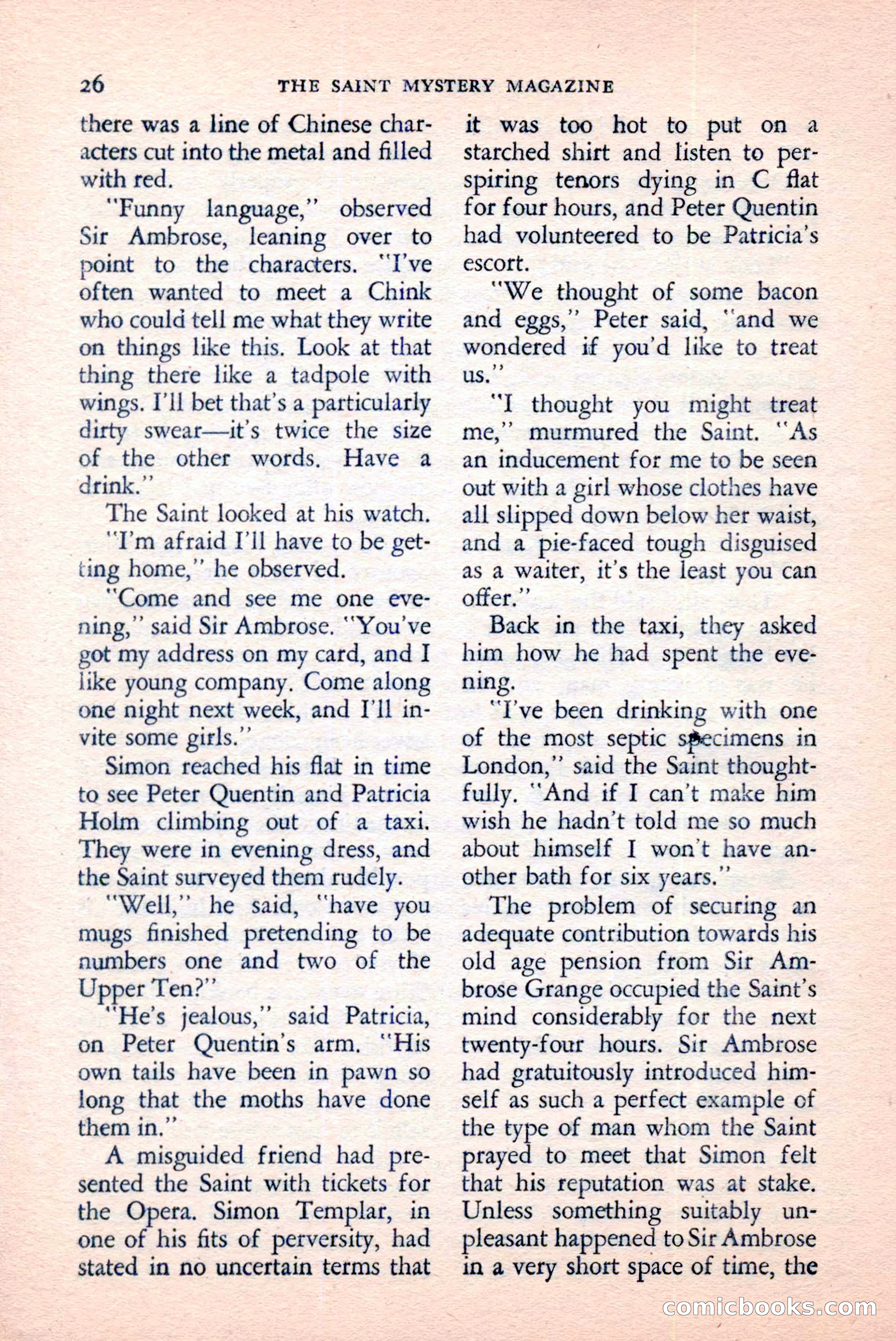 The Saint Mystery Magazine, April 1959 — page 28 of 132