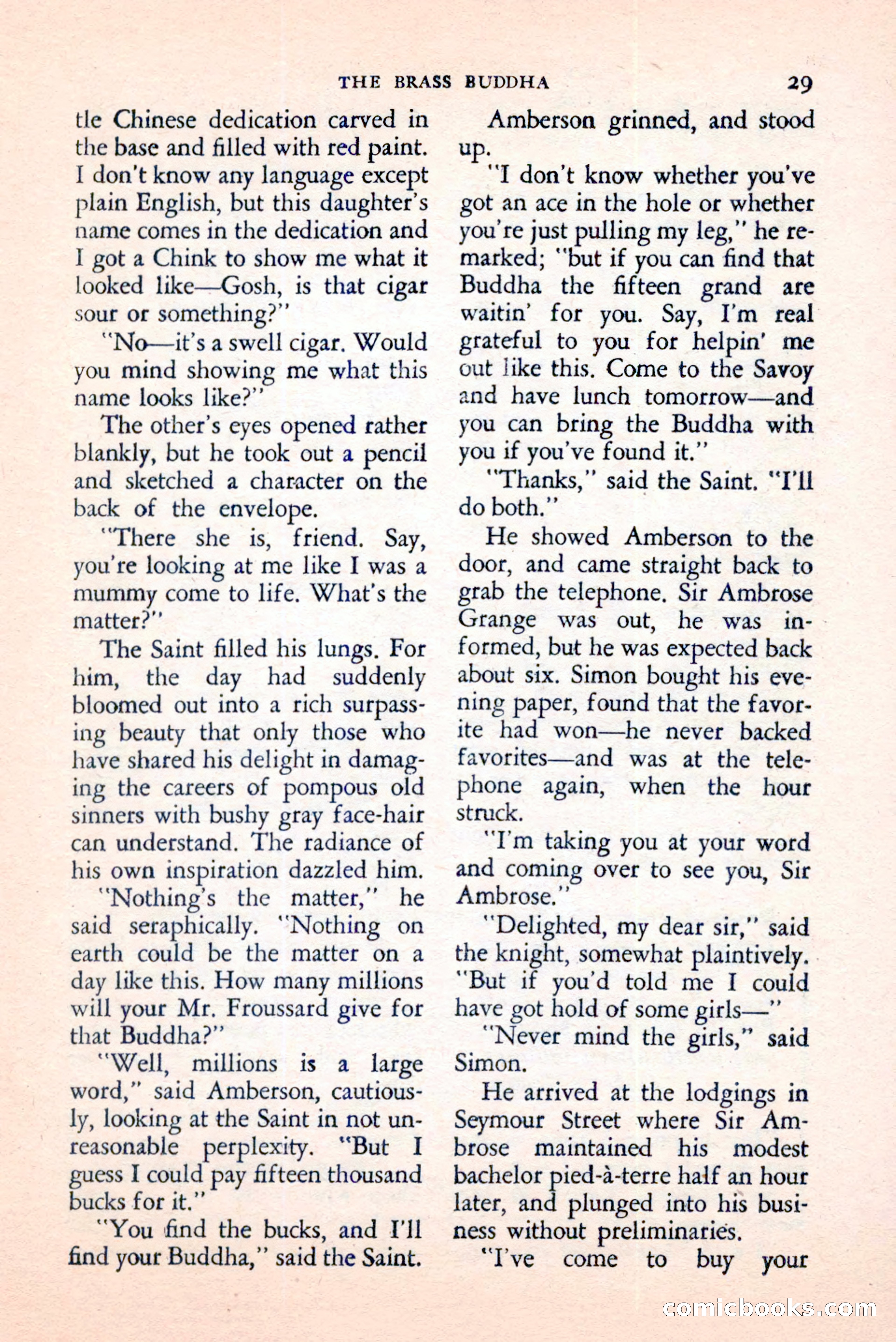 The Saint Mystery Magazine, April 1959 — page 31 of 132