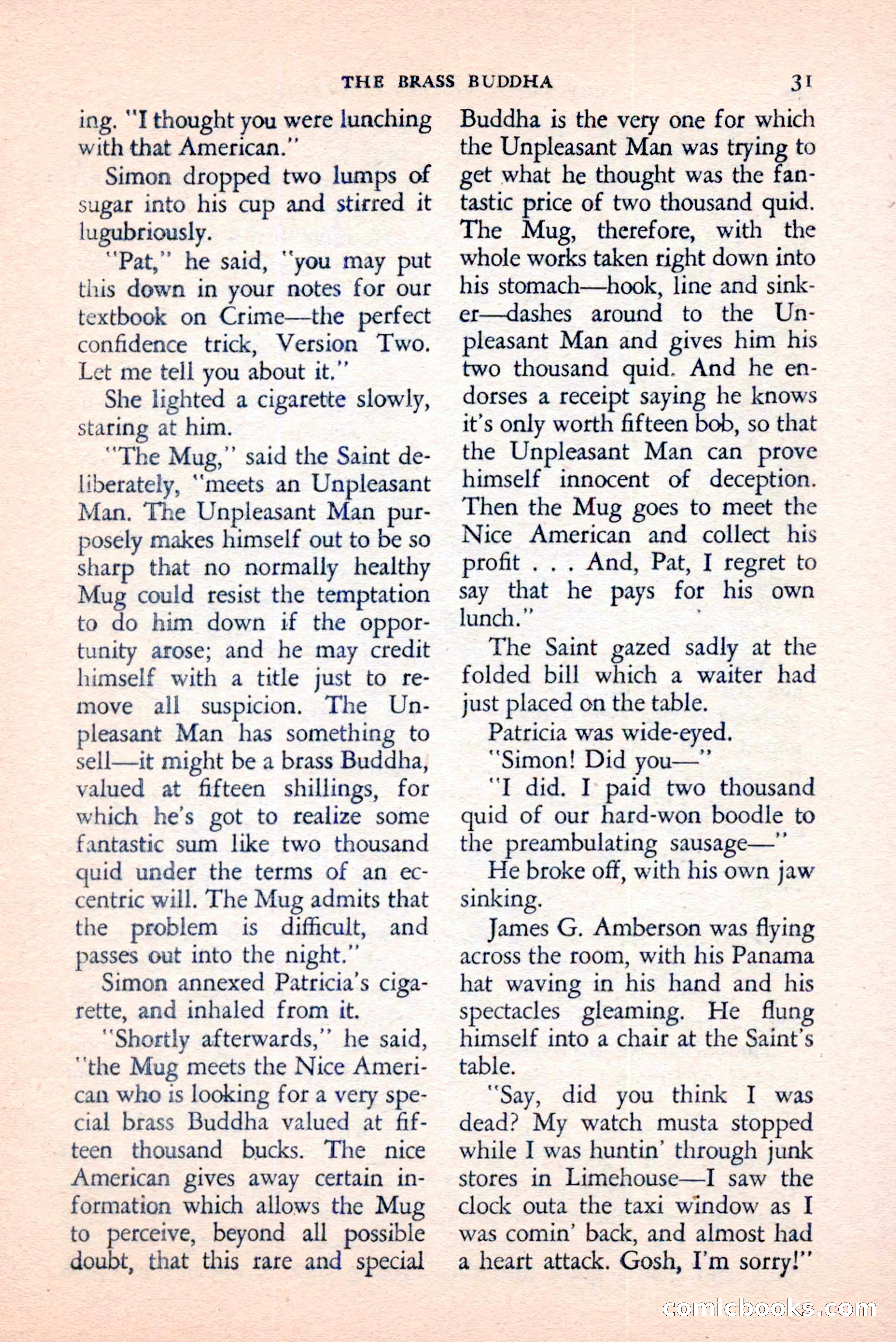 The Saint Mystery Magazine, April 1959 — page 33 of 132