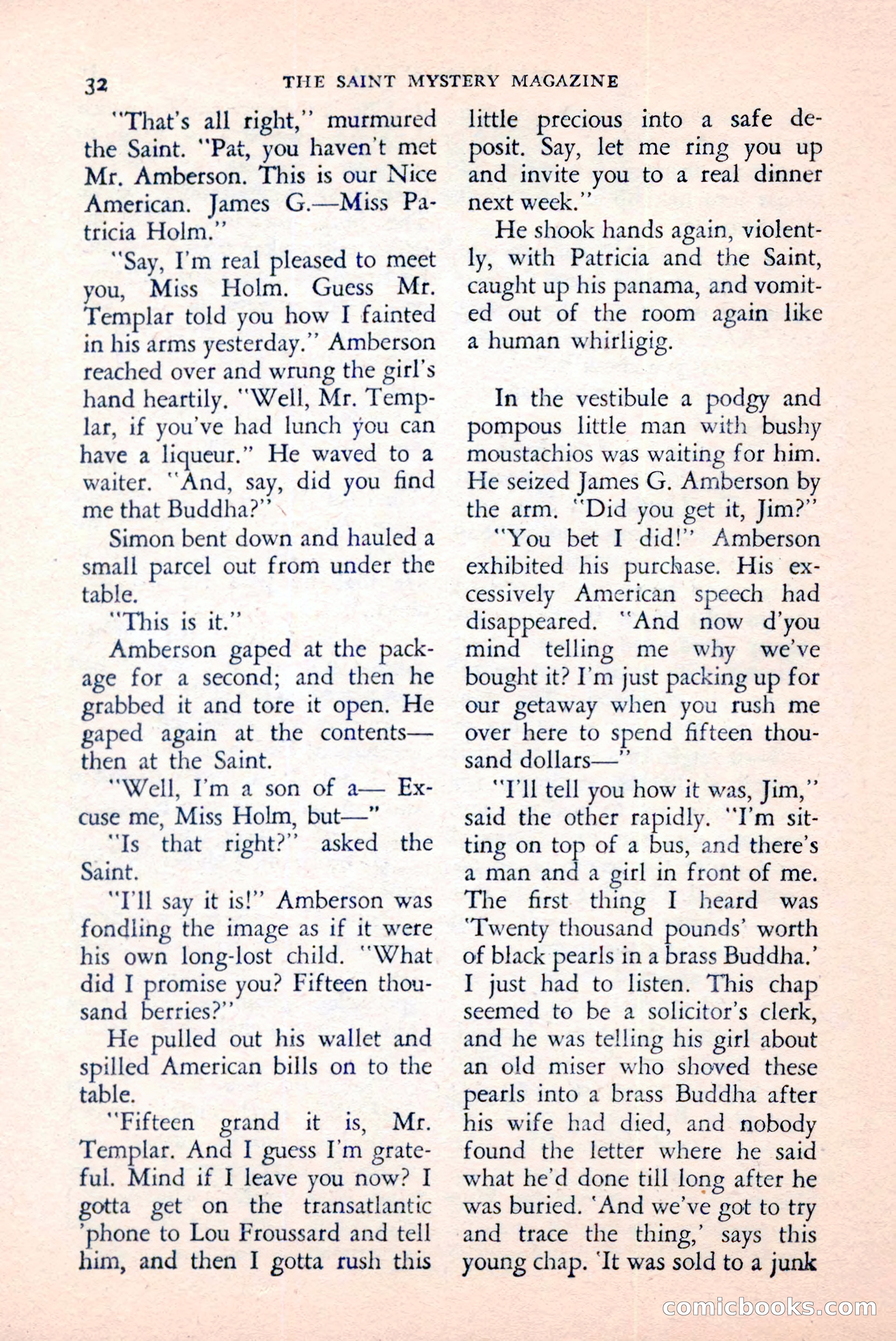 The Saint Mystery Magazine, April 1959 — page 34 of 132