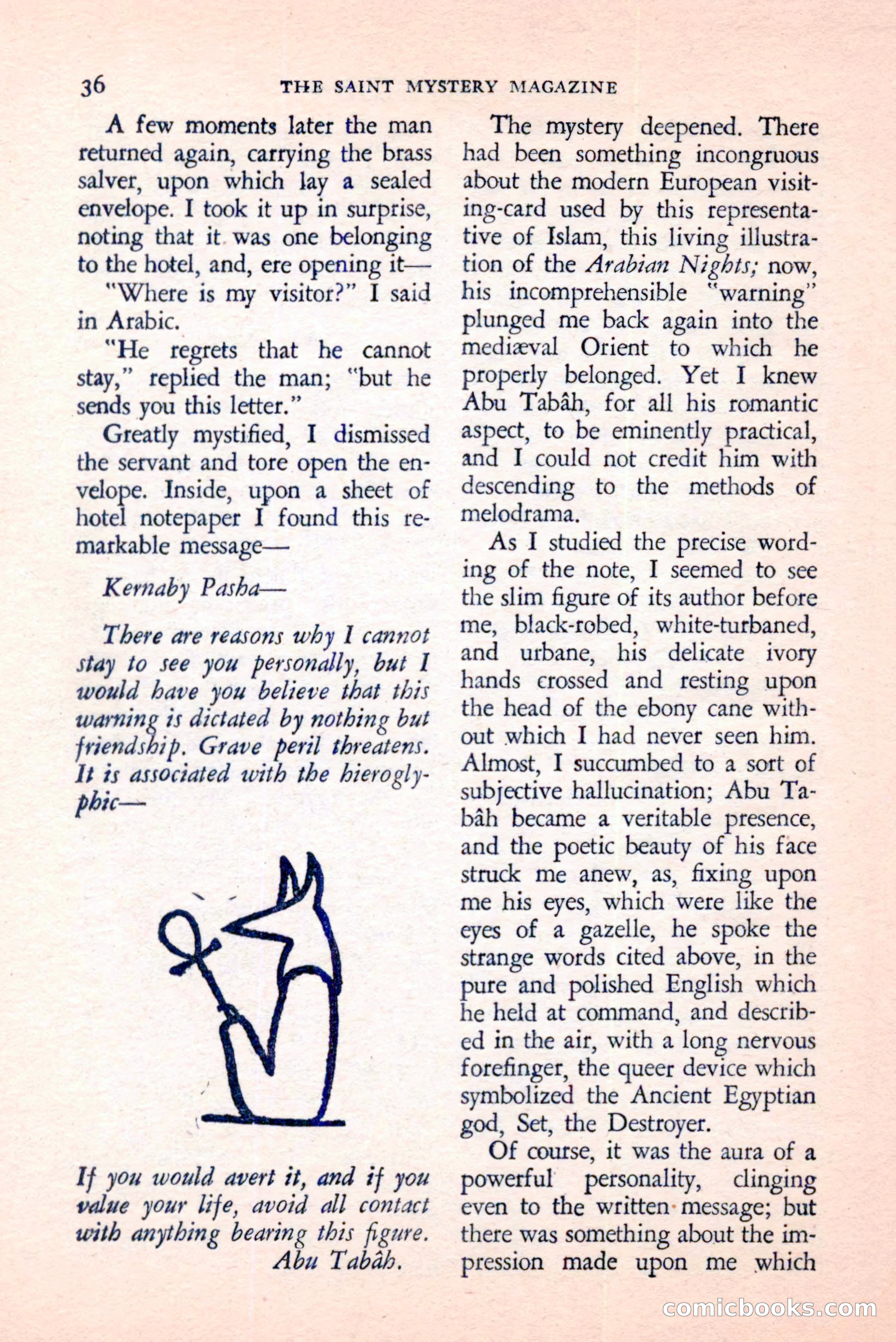 The Saint Mystery Magazine, April 1959 — page 38 of 132