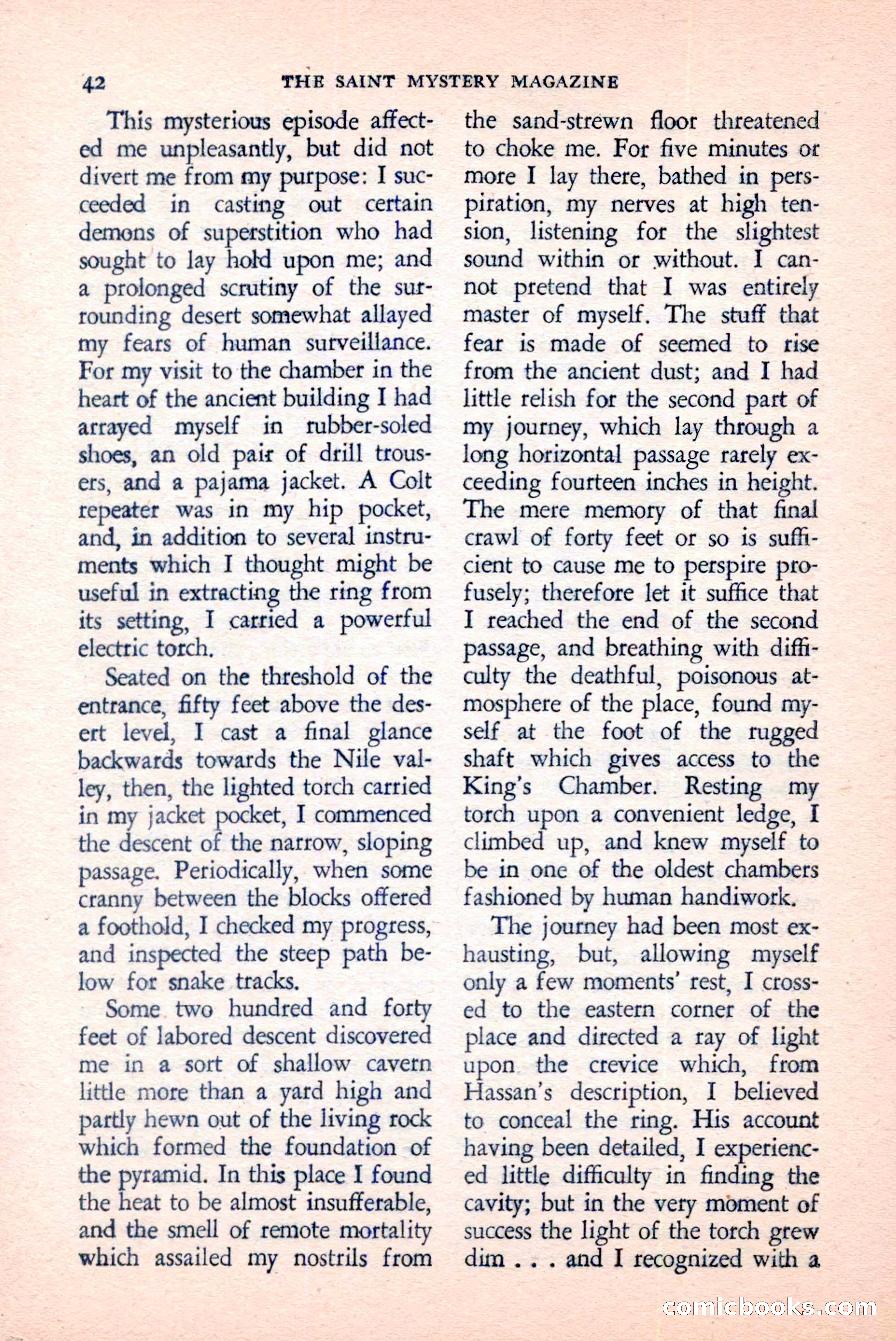 The Saint Mystery Magazine, April 1959 — page 44 of 132