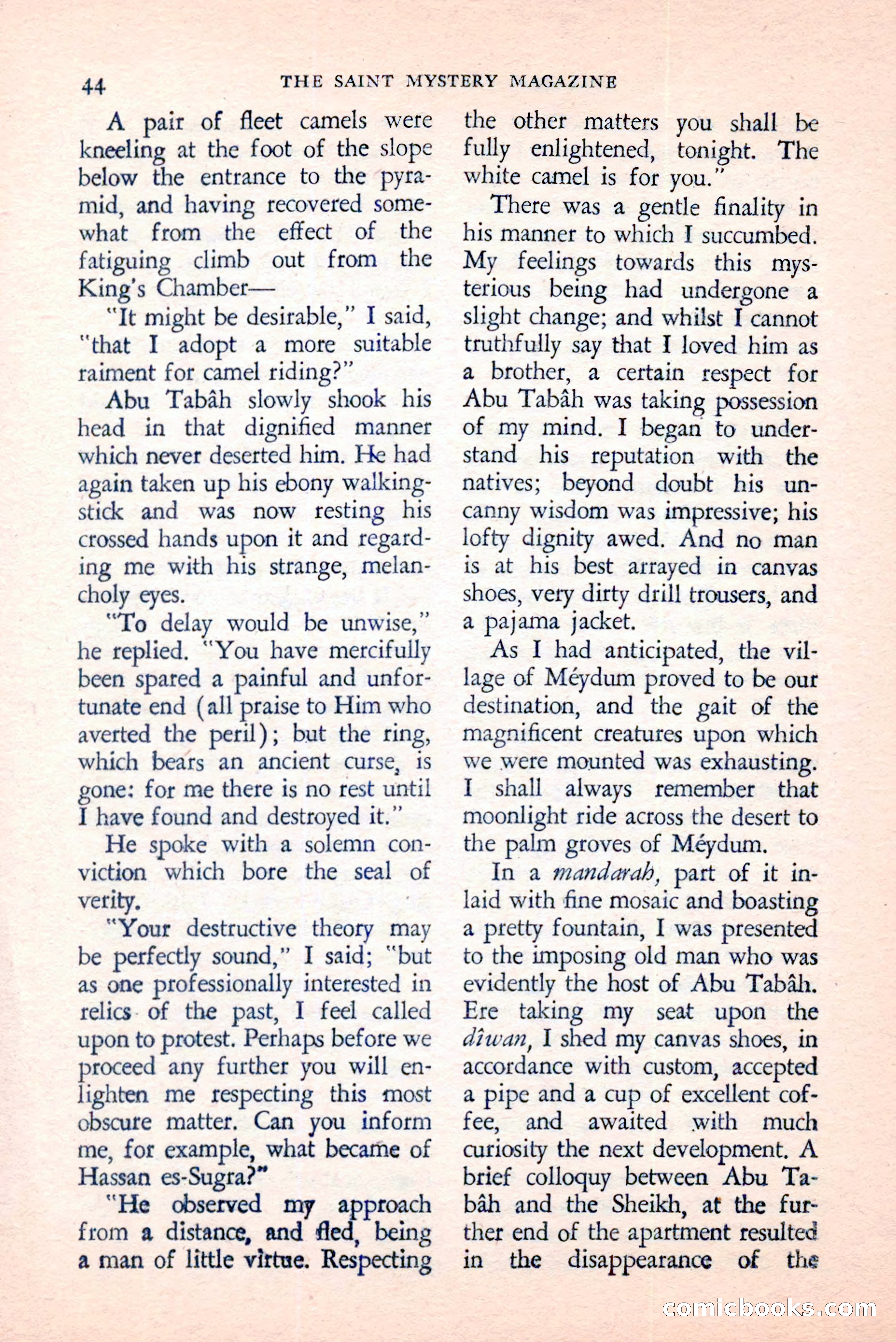 The Saint Mystery Magazine, April 1959 — page 46 of 132