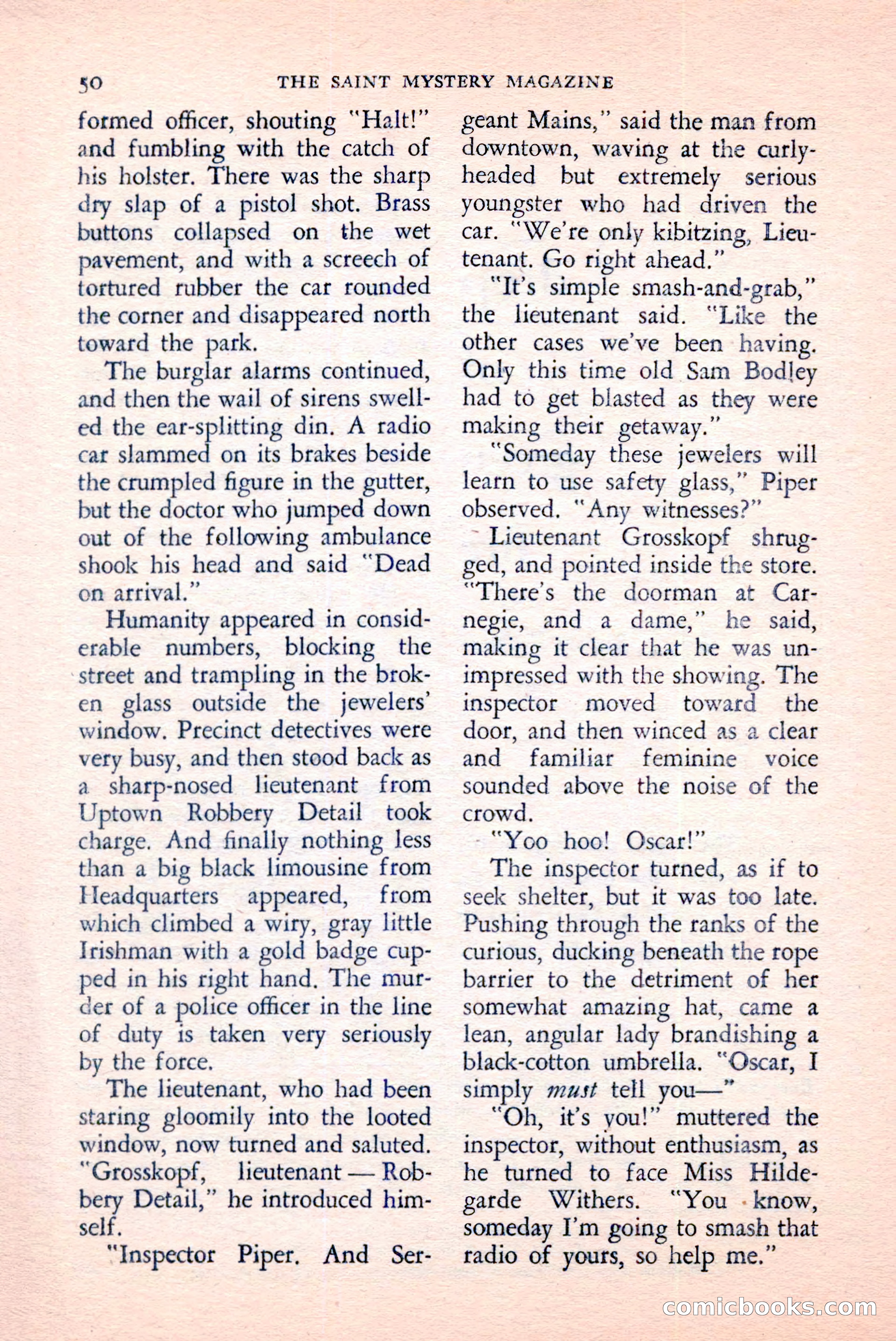 The Saint Mystery Magazine, April 1959 — page 52 of 132