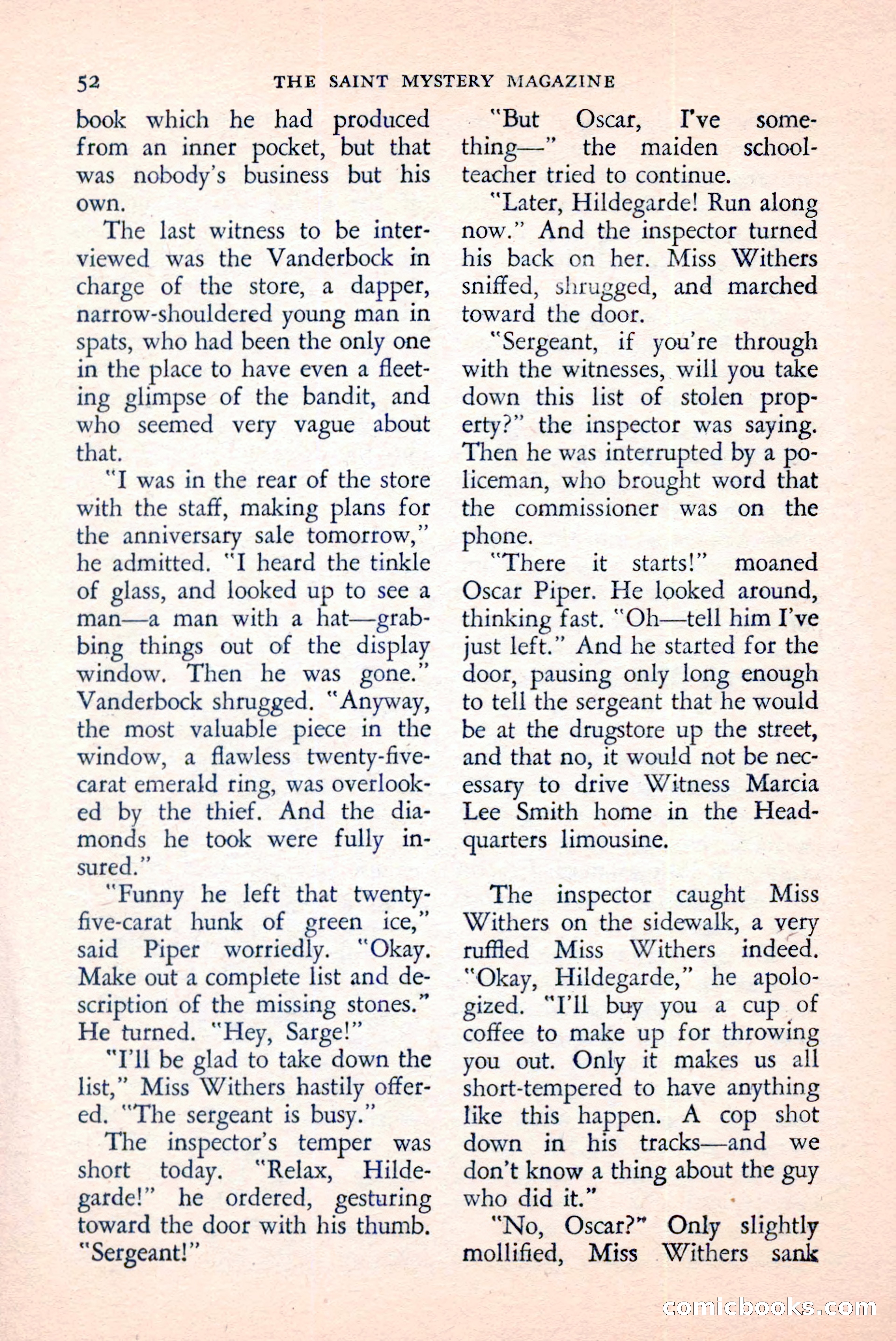 The Saint Mystery Magazine, April 1959 — page 54 of 132