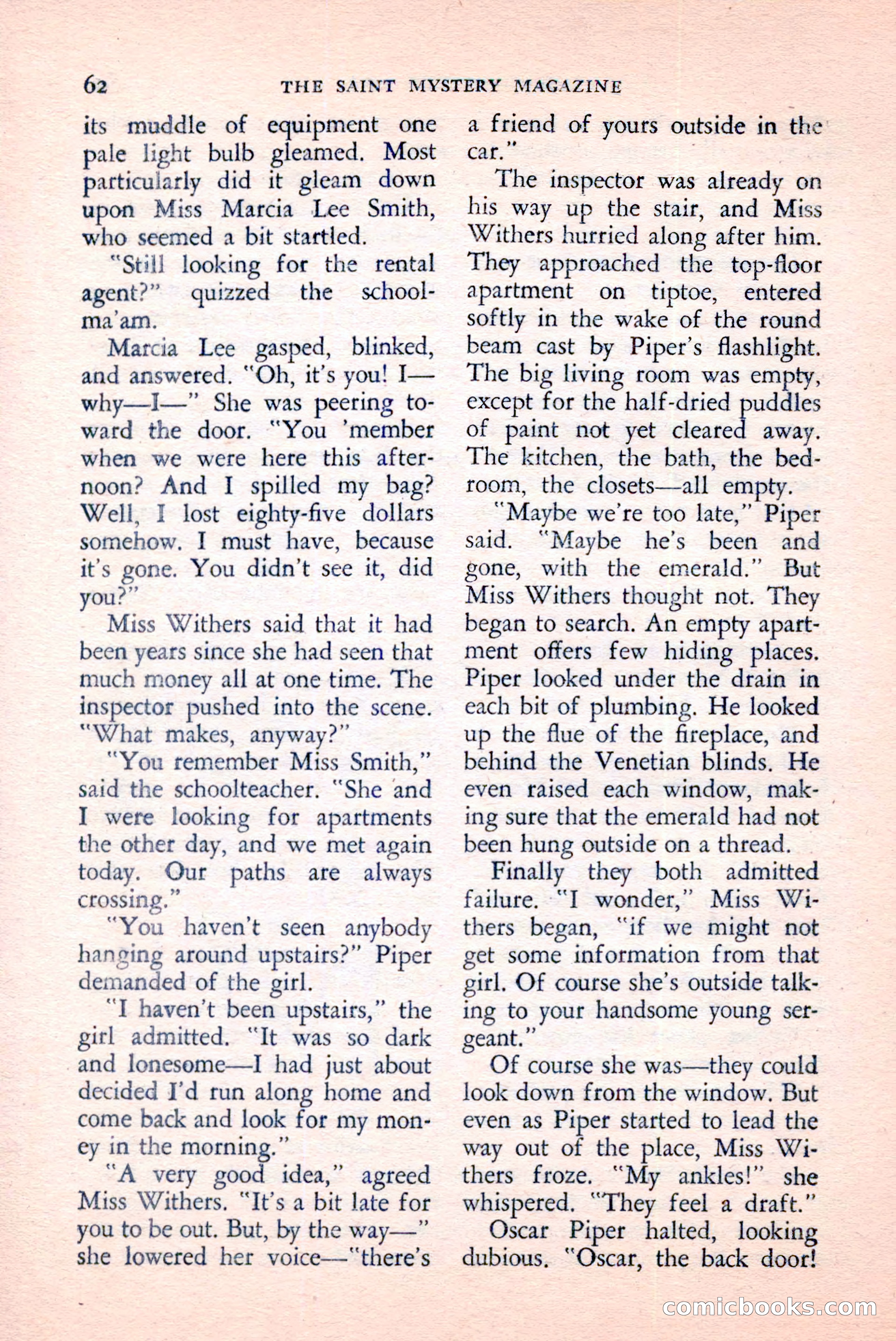 The Saint Mystery Magazine, April 1959 — page 64 of 132