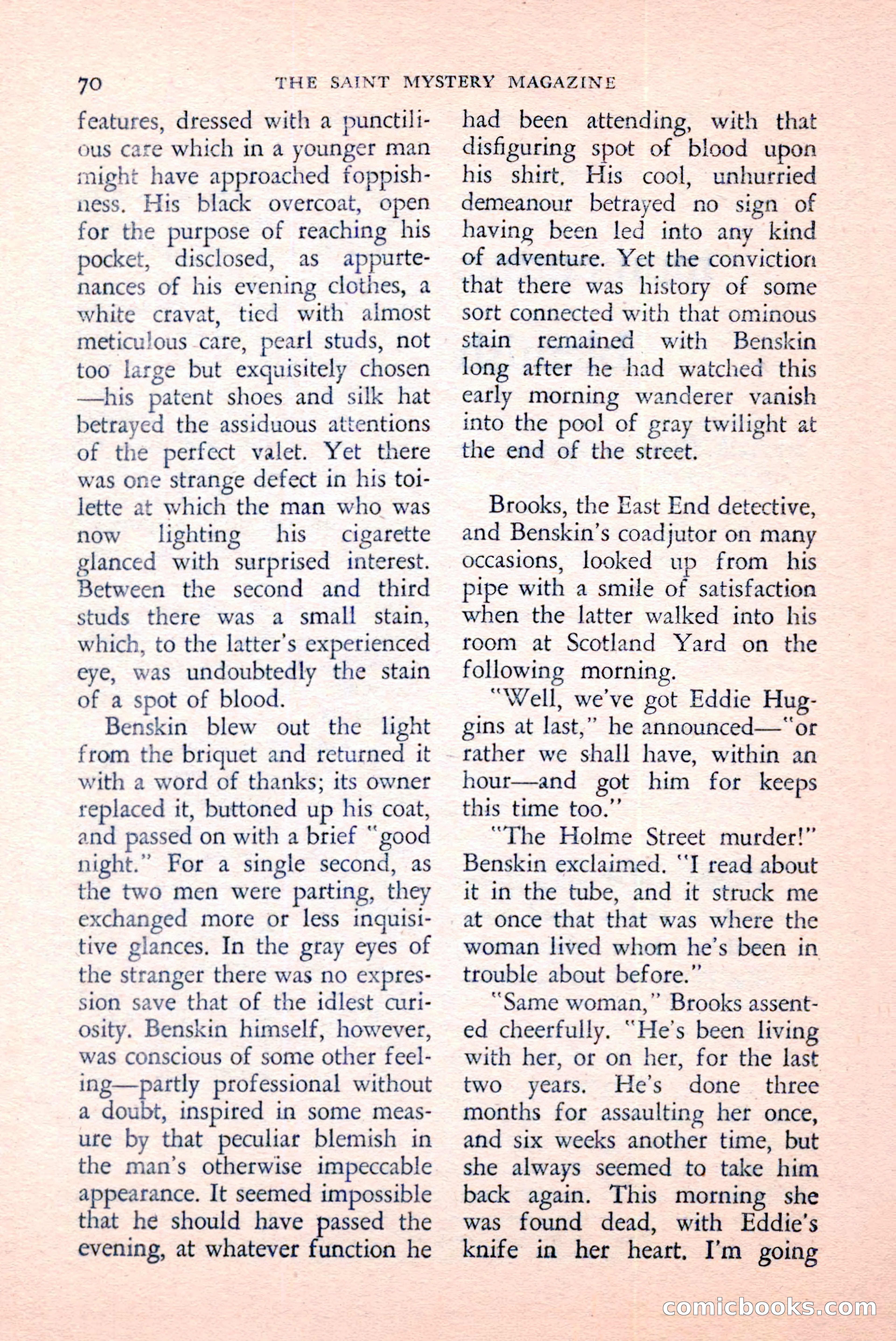 The Saint Mystery Magazine, April 1959 — page 72 of 132