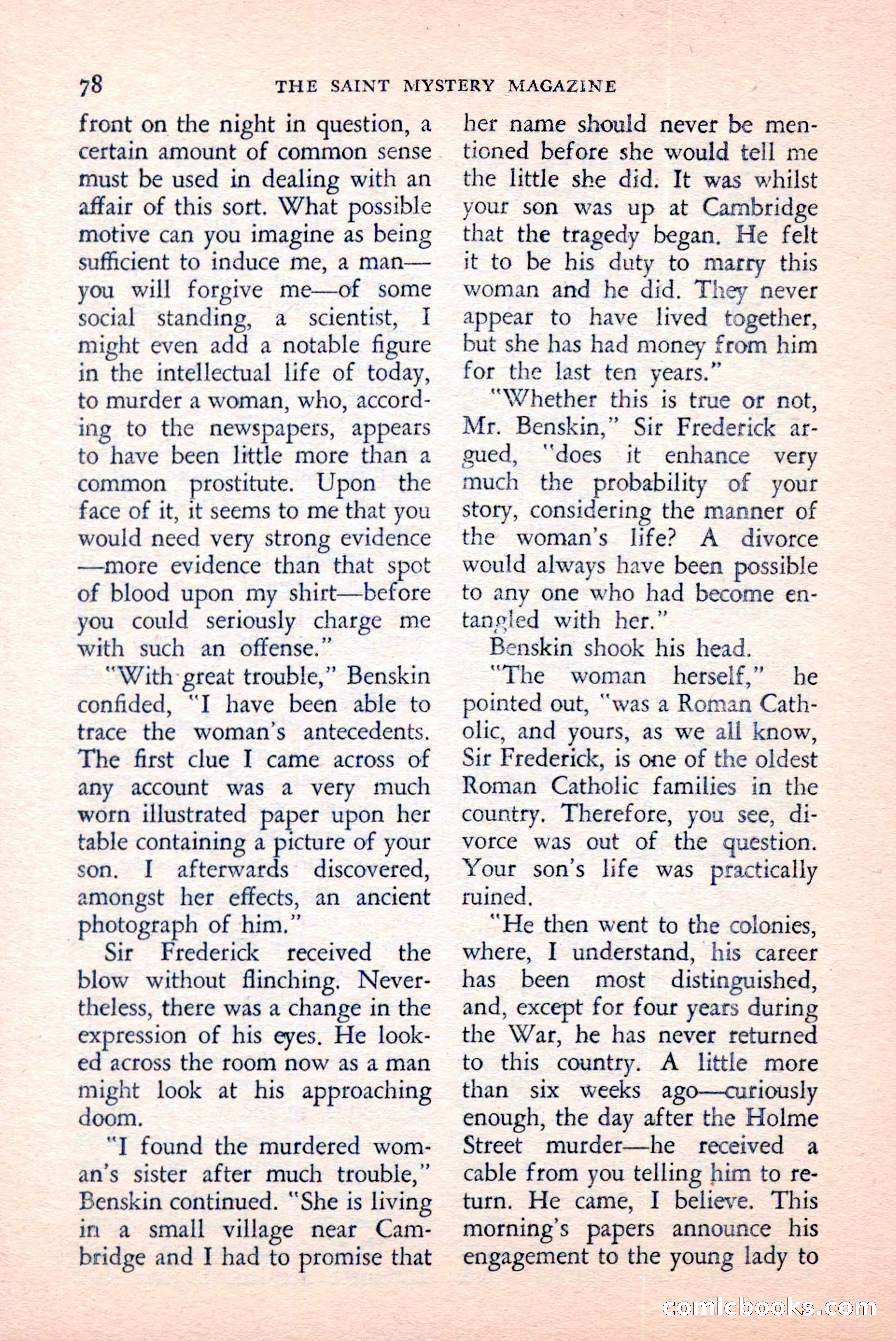 The Saint Mystery Magazine, April 1959 — page 80 of 132