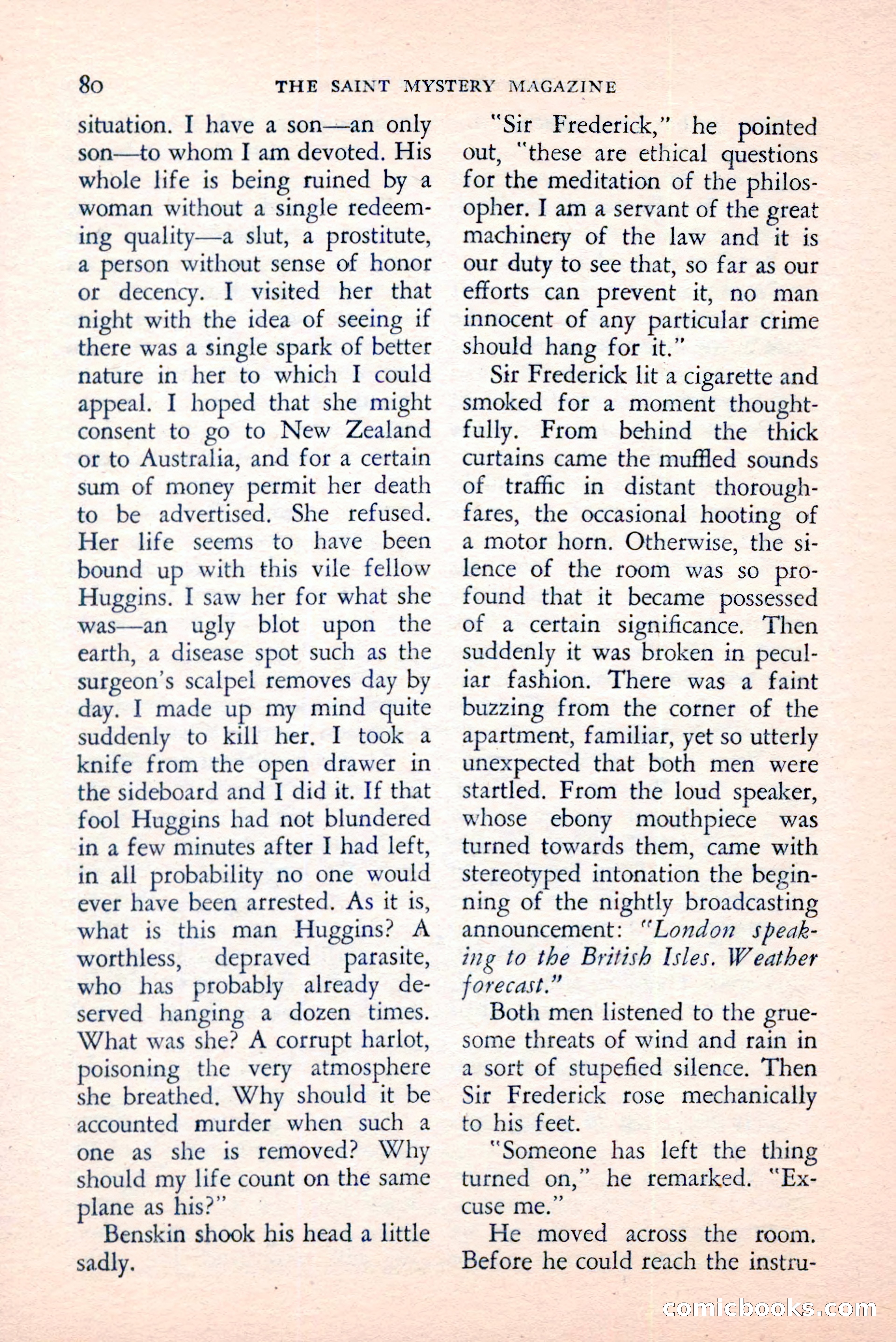 The Saint Mystery Magazine, April 1959 — page 82 of 132