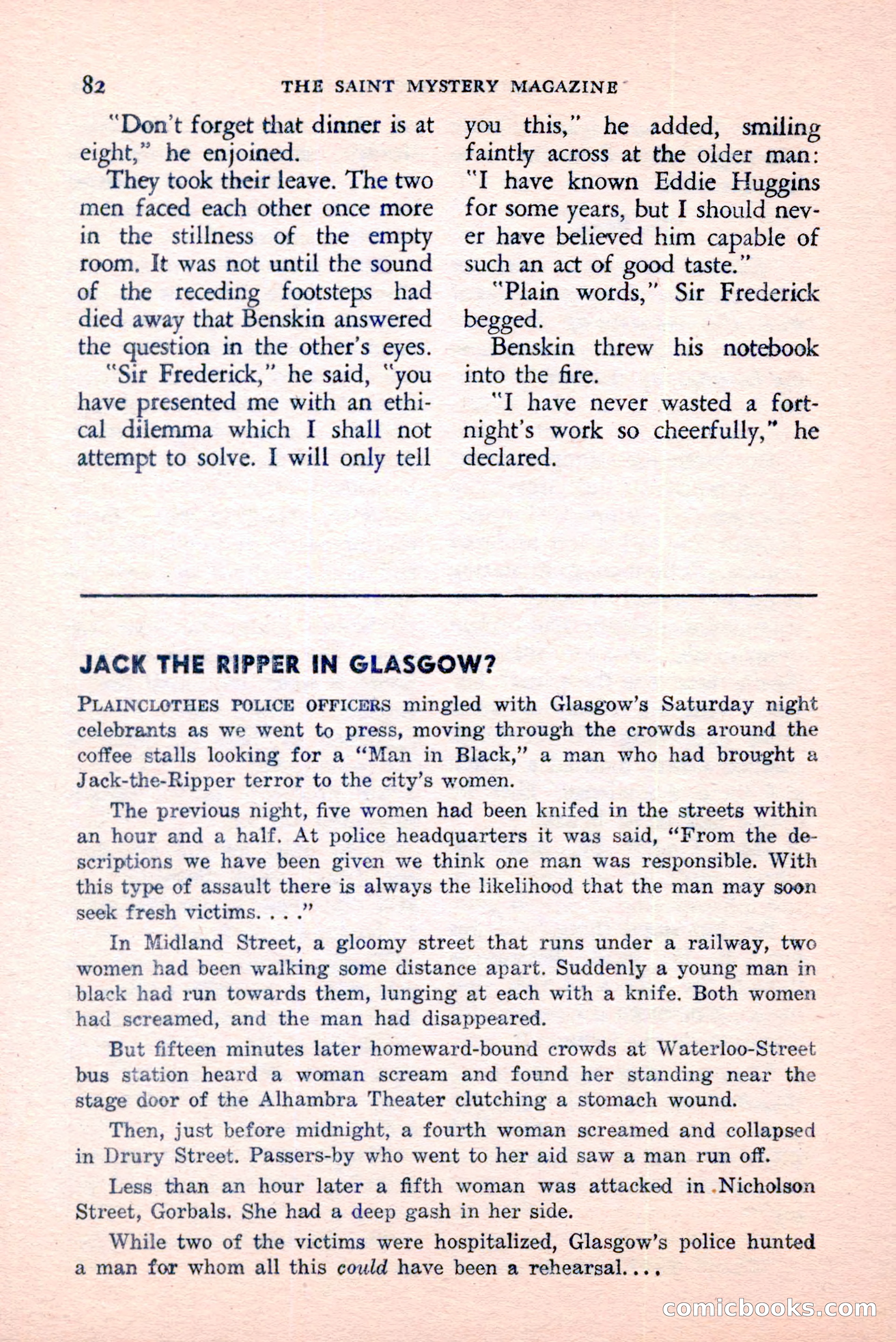 The Saint Mystery Magazine, April 1959 — page 84 of 132