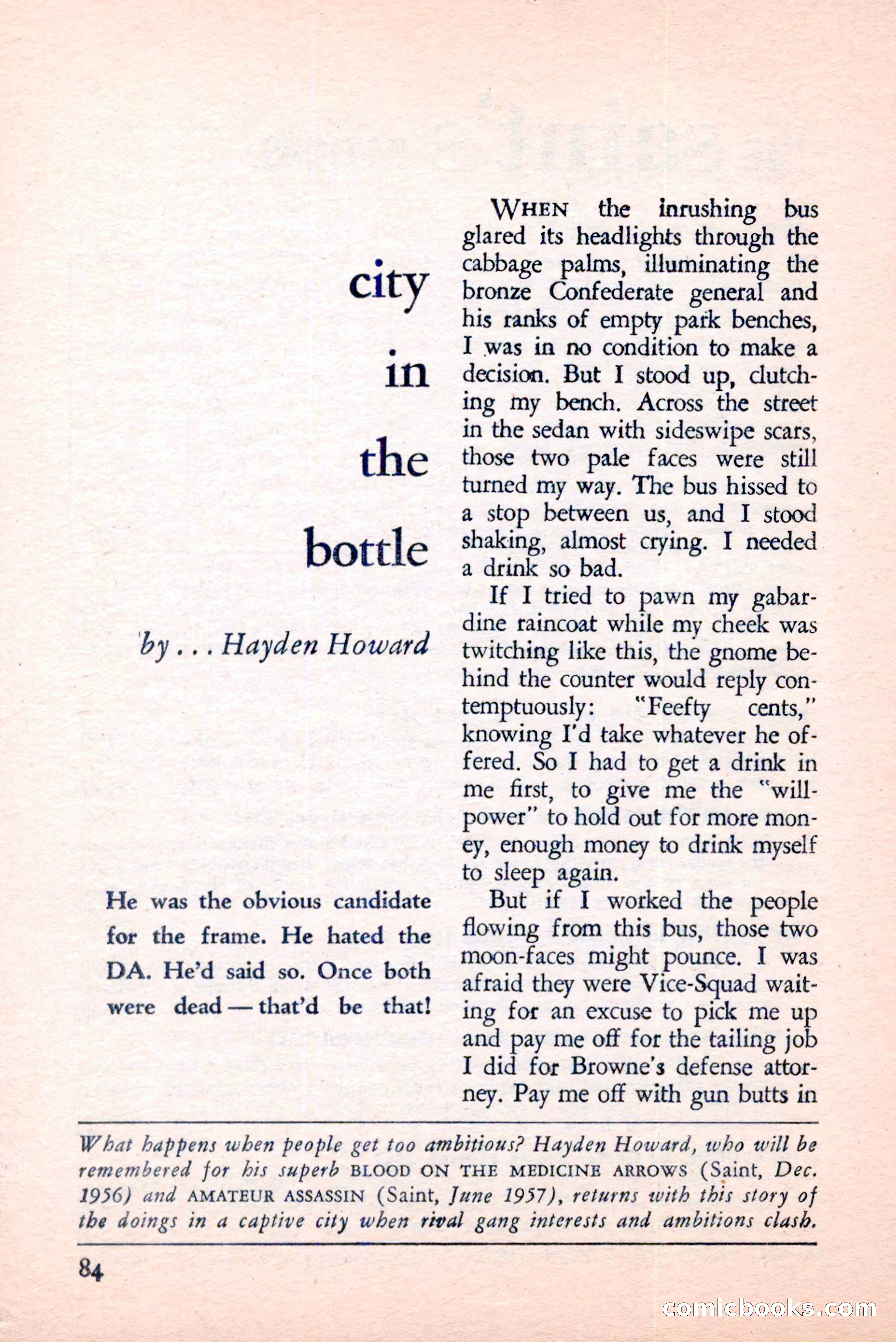 The Saint Mystery Magazine, April 1959 — page 86 of 132