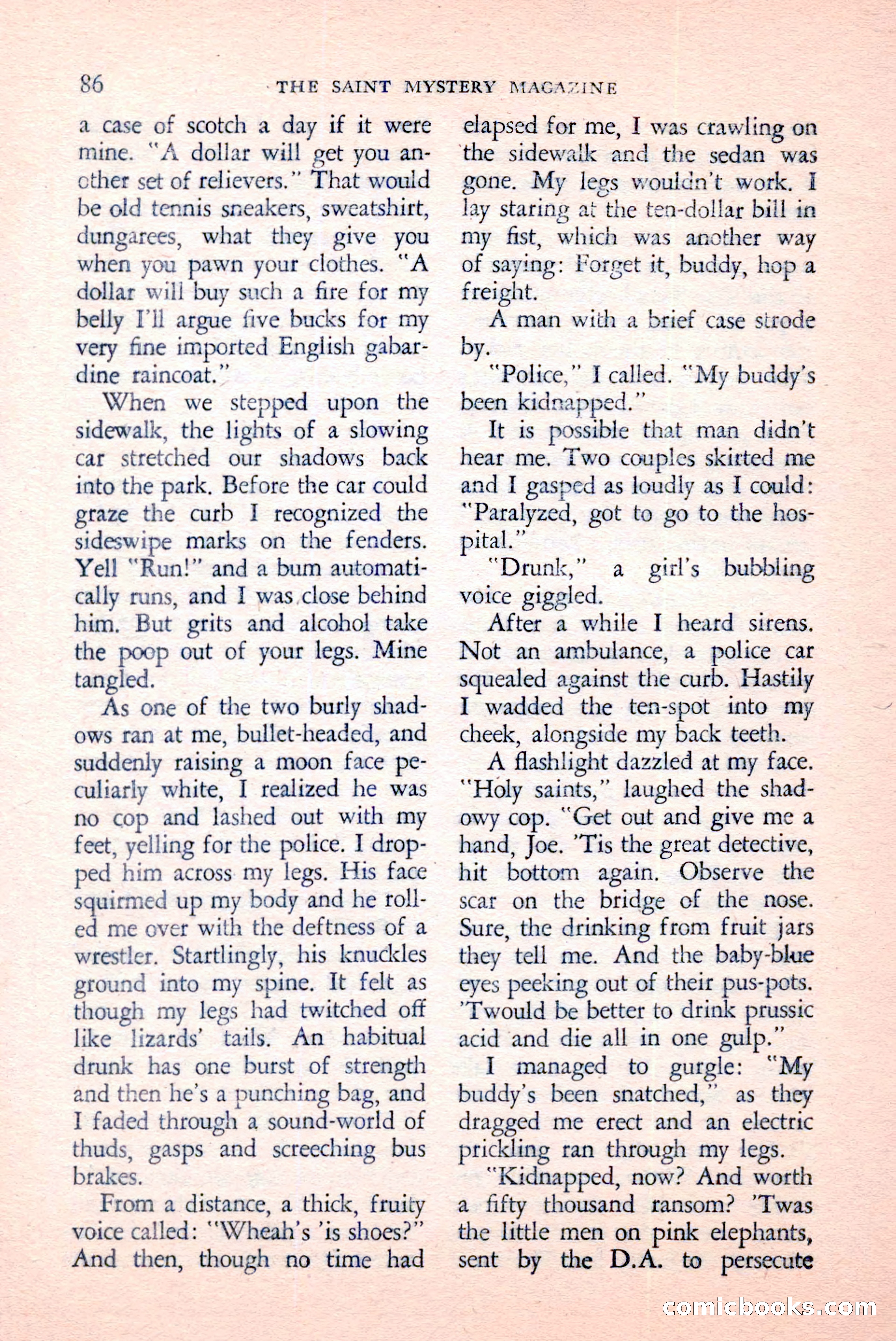 The Saint Mystery Magazine, April 1959 — page 88 of 132