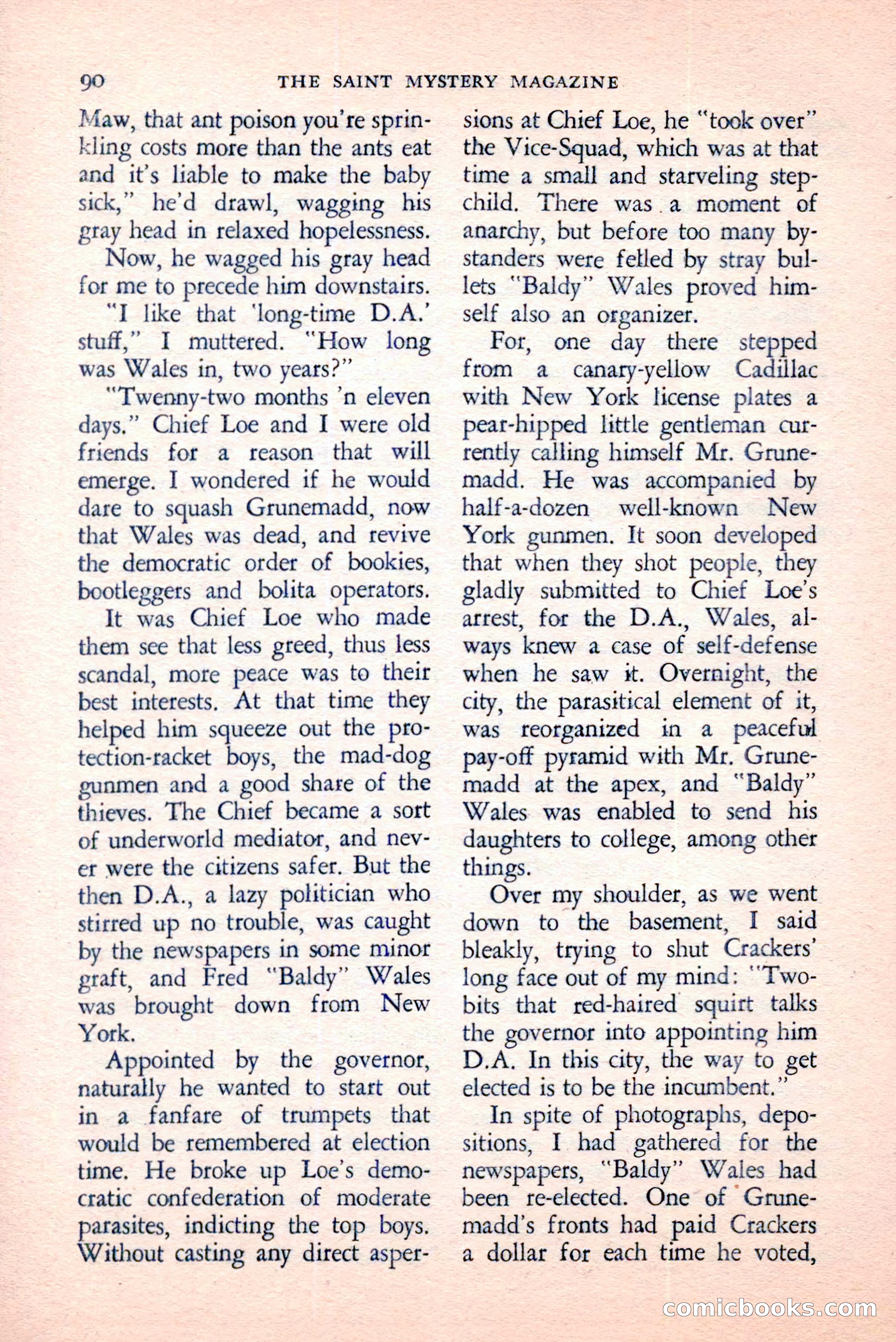 The Saint Mystery Magazine, April 1959 — page 92 of 132