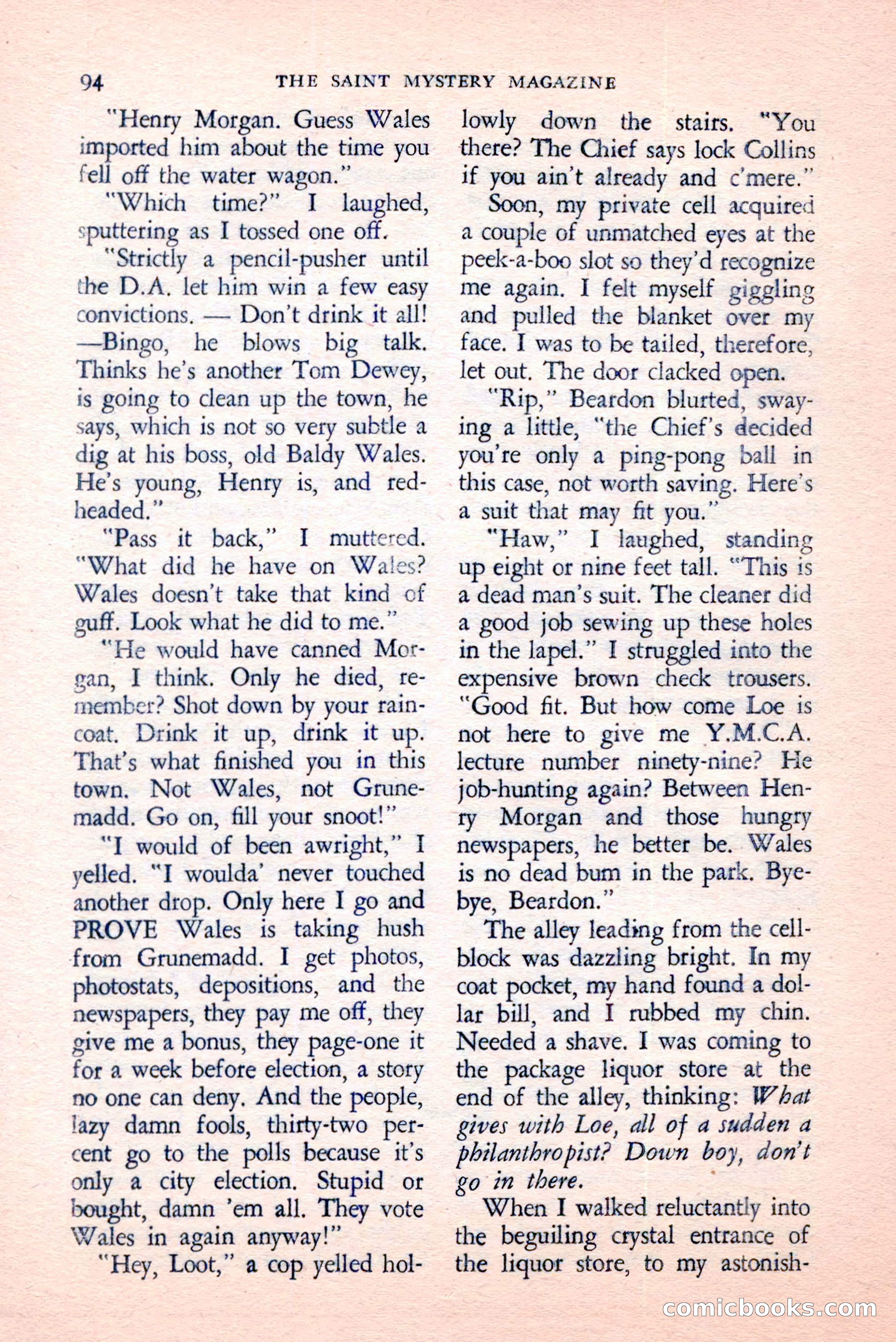 The Saint Mystery Magazine, April 1959 — page 96 of 132