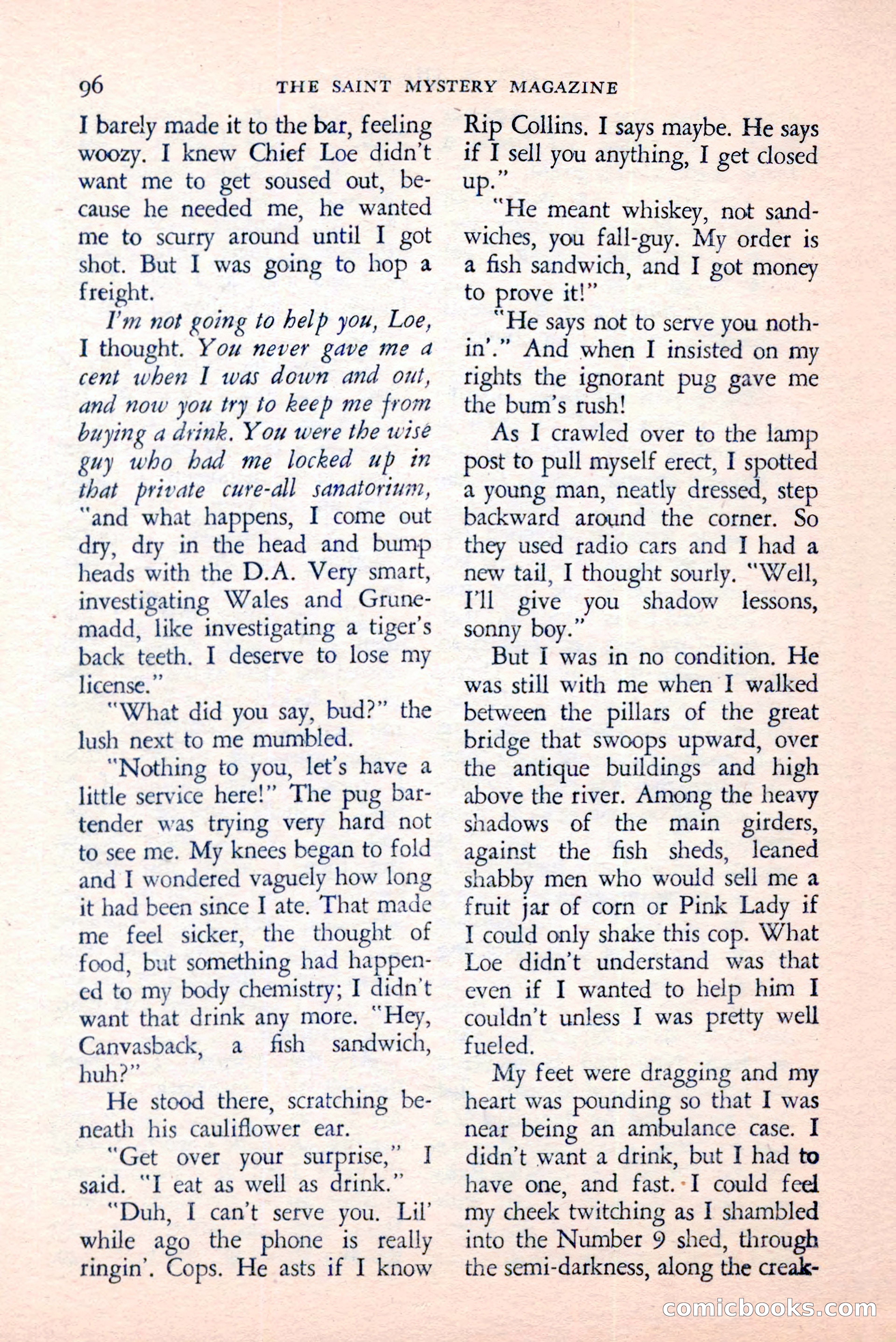 The Saint Mystery Magazine, April 1959 — page 98 of 132
