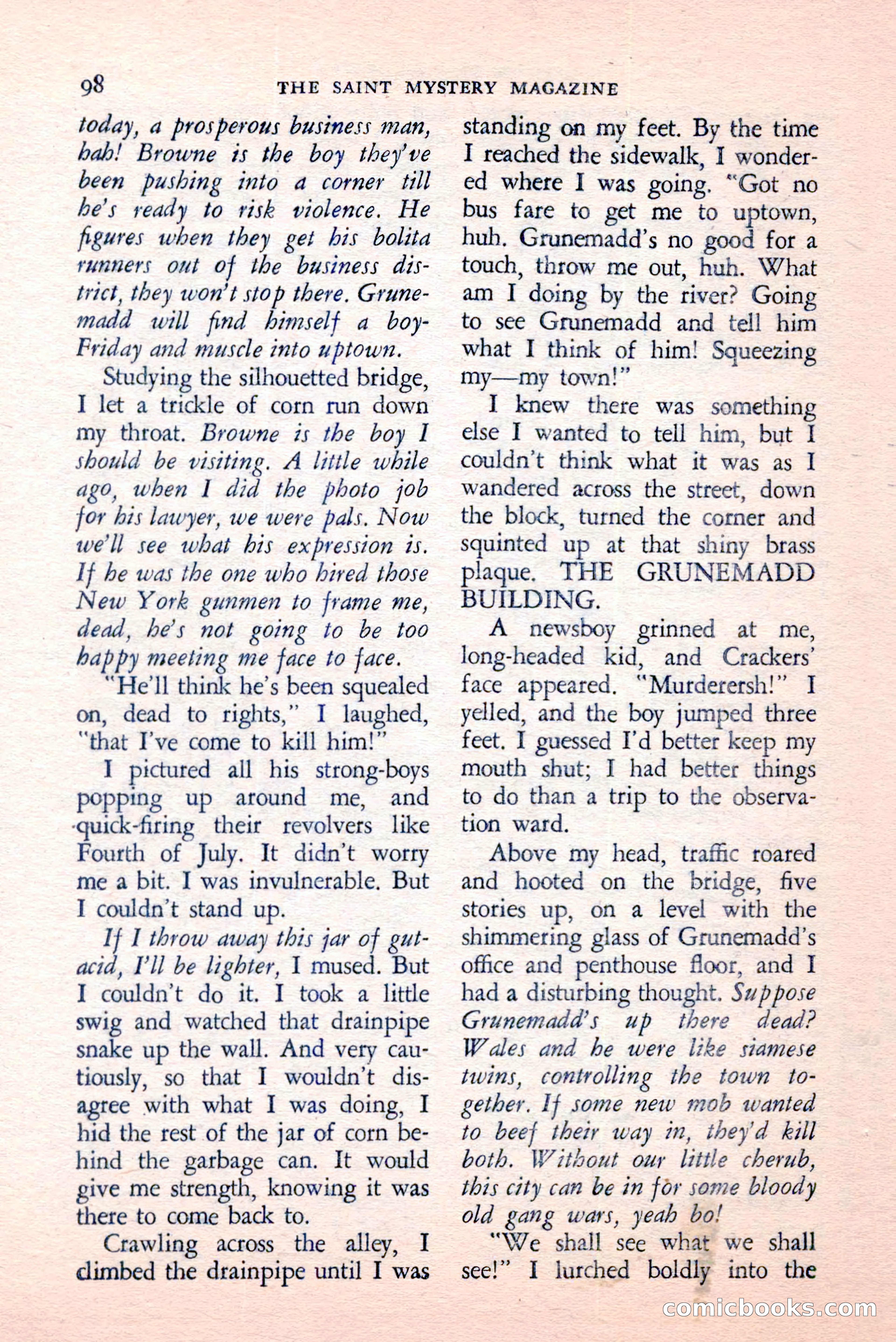 The Saint Mystery Magazine, April 1959 — page 100 of 132