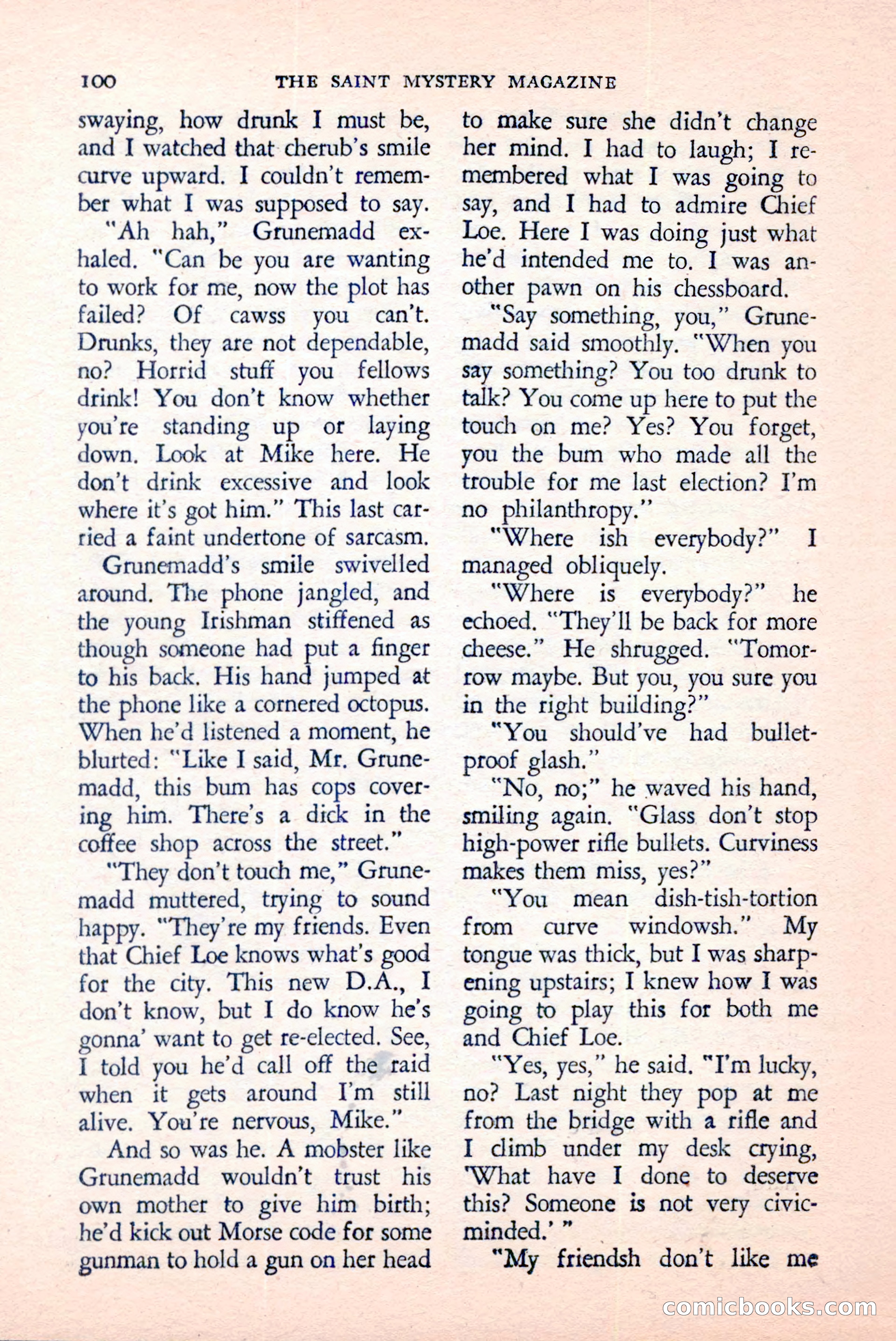The Saint Mystery Magazine, April 1959 — page 102 of 132