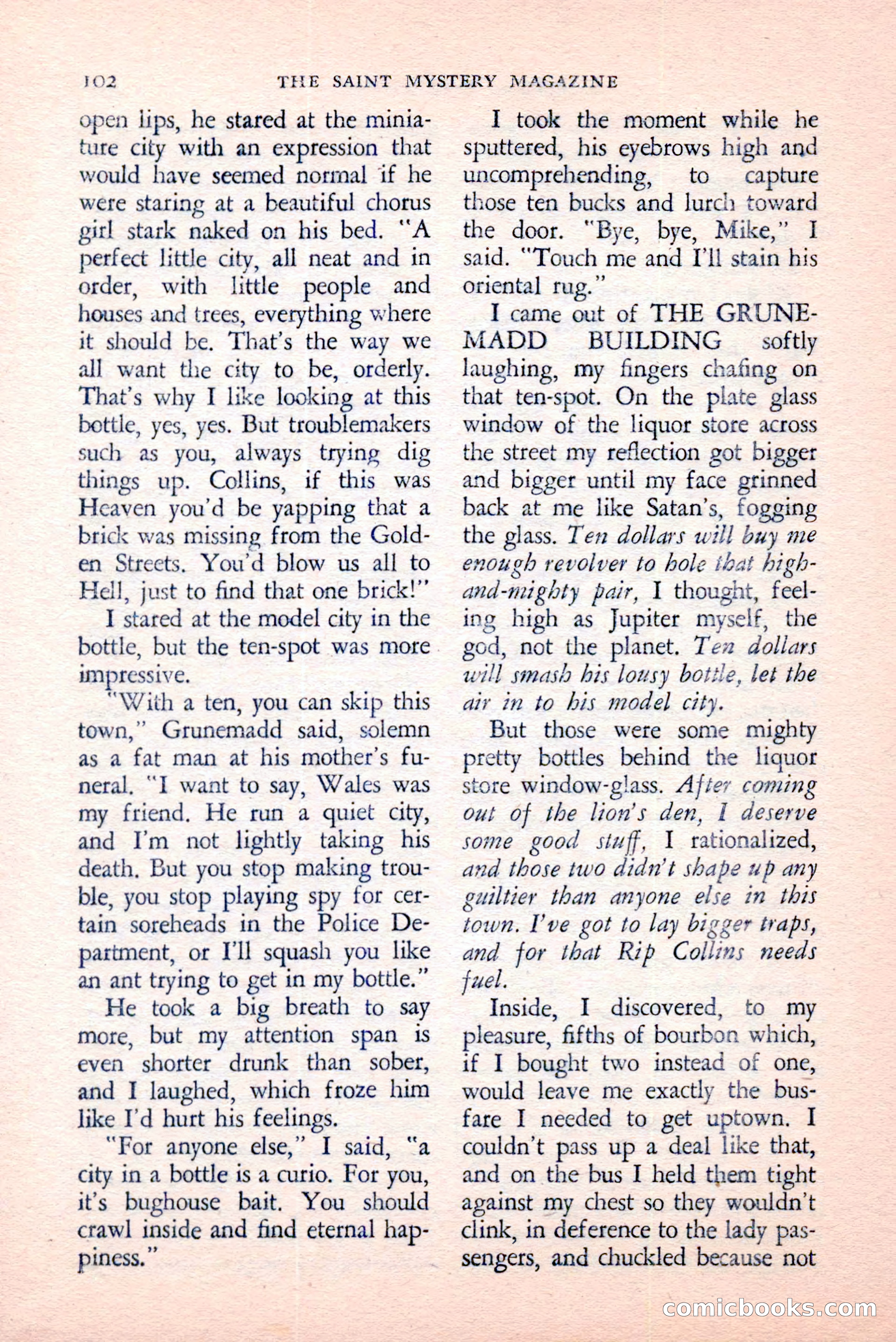 The Saint Mystery Magazine, April 1959 — page 104 of 132
