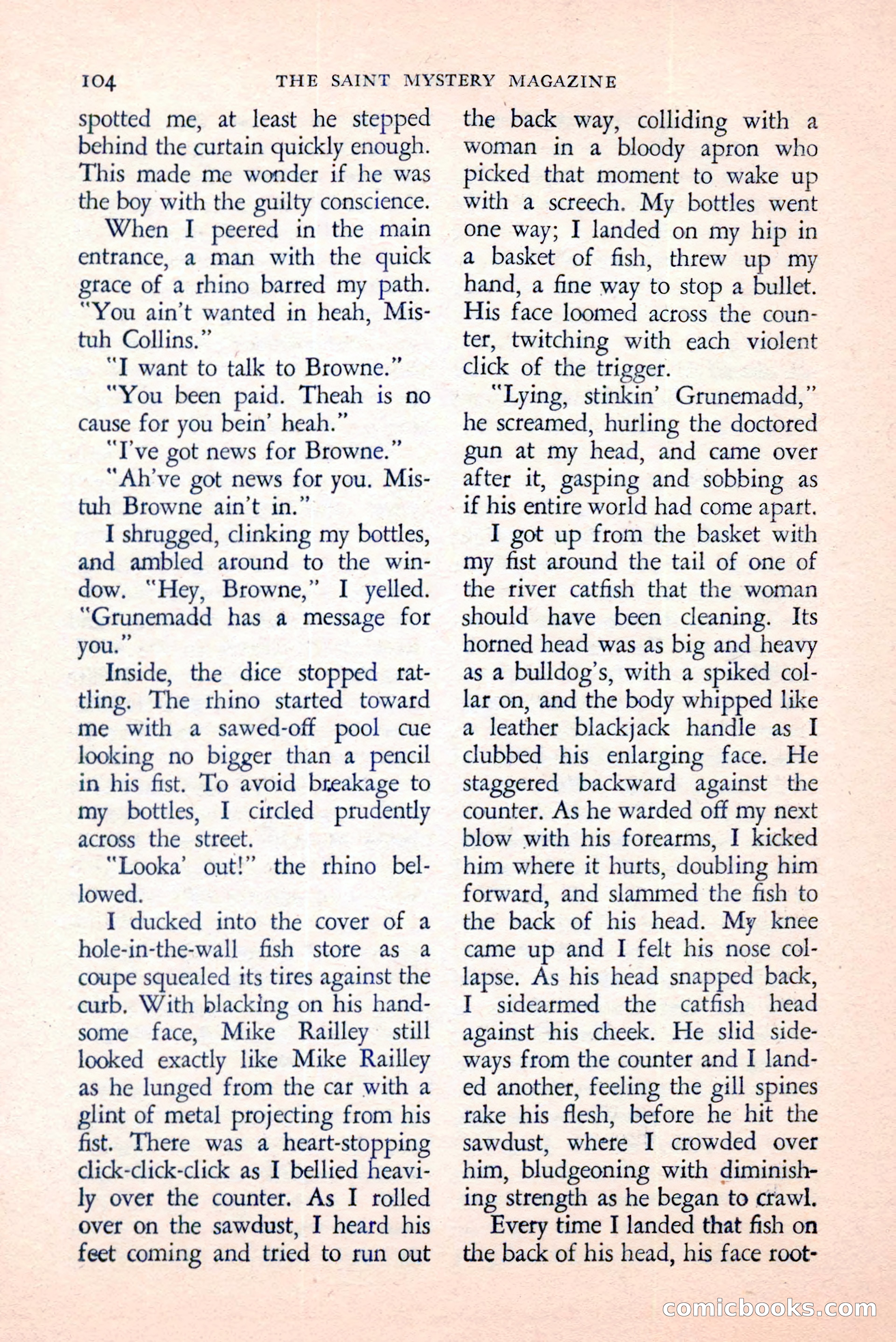 The Saint Mystery Magazine, April 1959 — page 106 of 132
