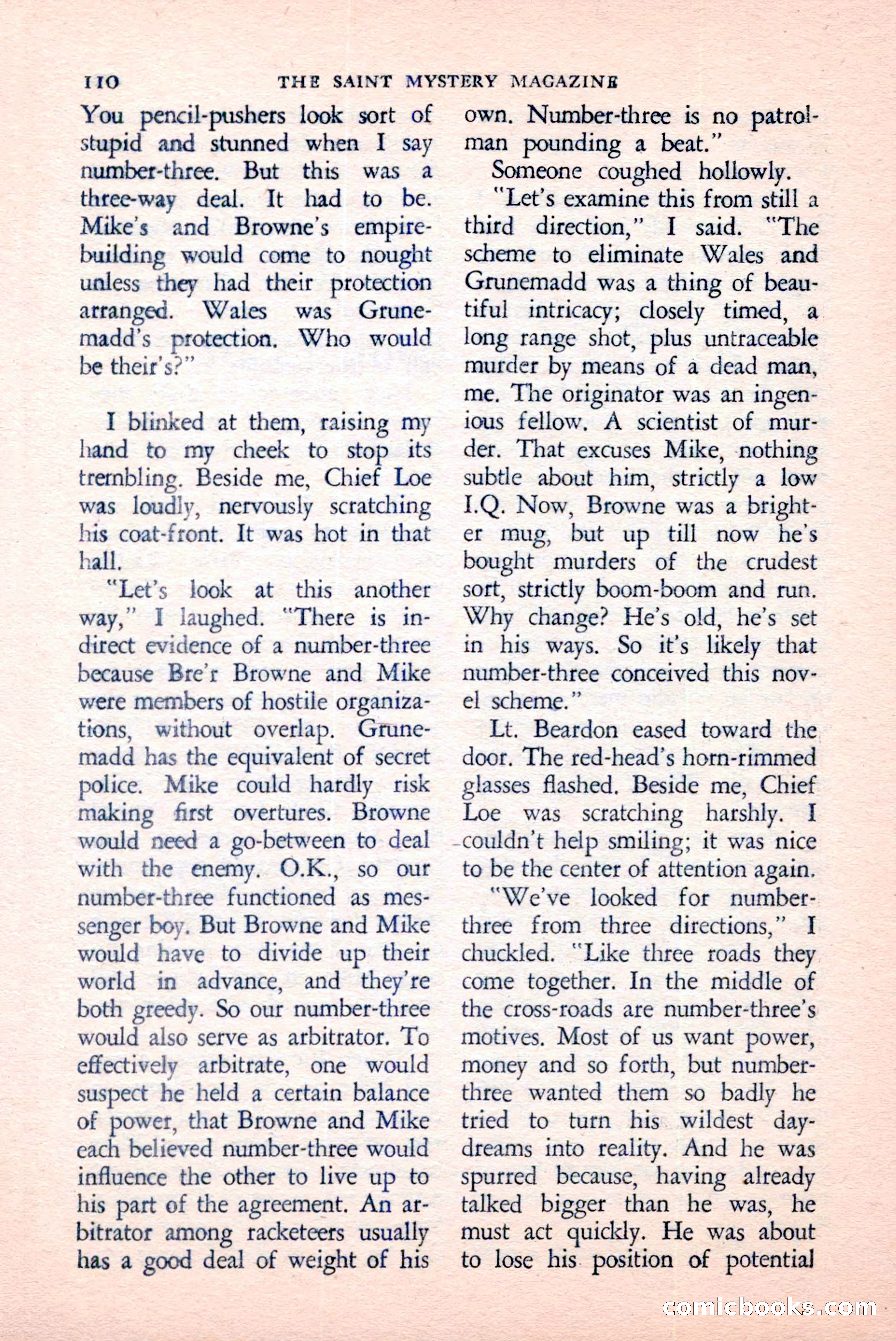 The Saint Mystery Magazine, April 1959 — page 112 of 132