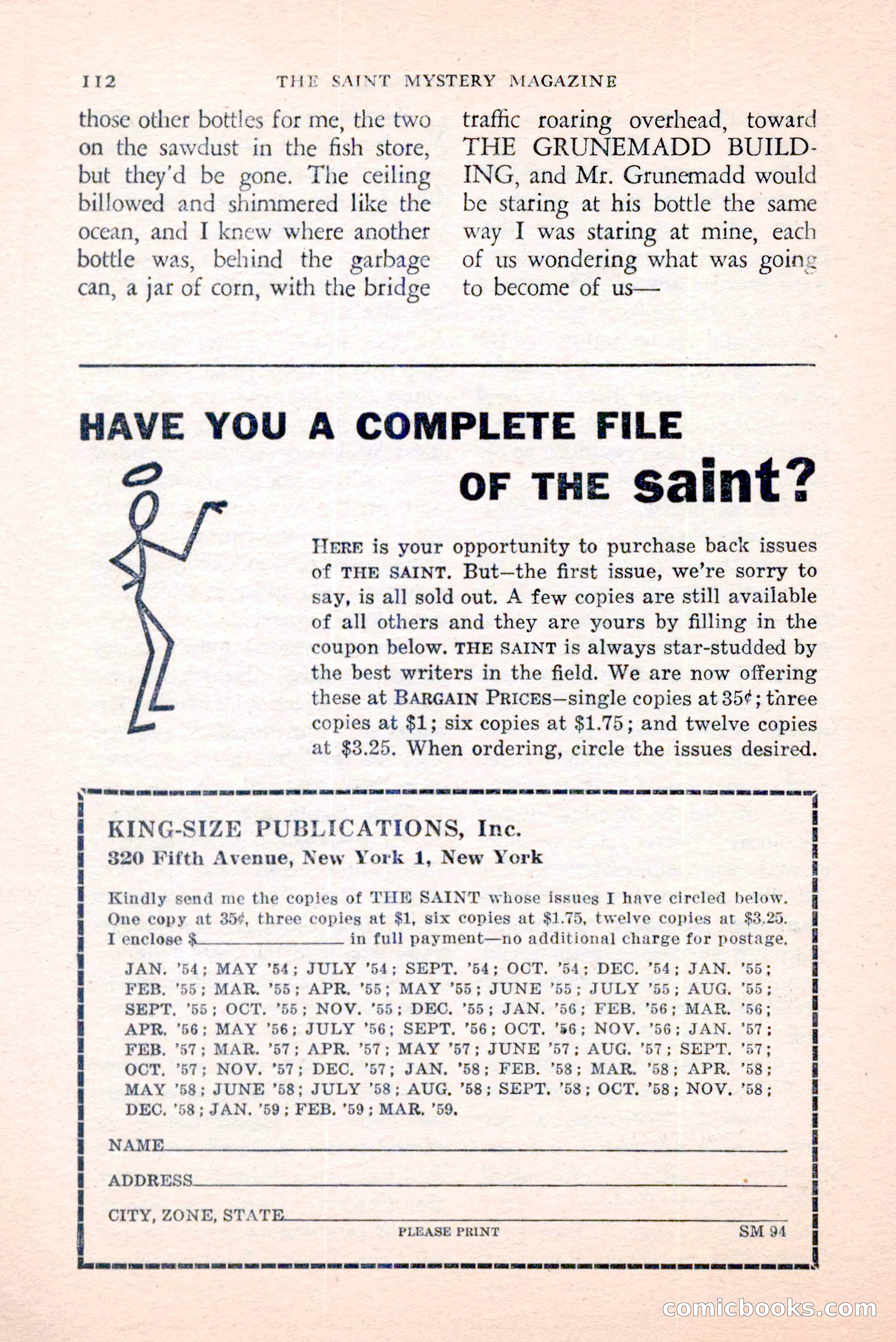 The Saint Mystery Magazine, April 1959 — page 114 of 132