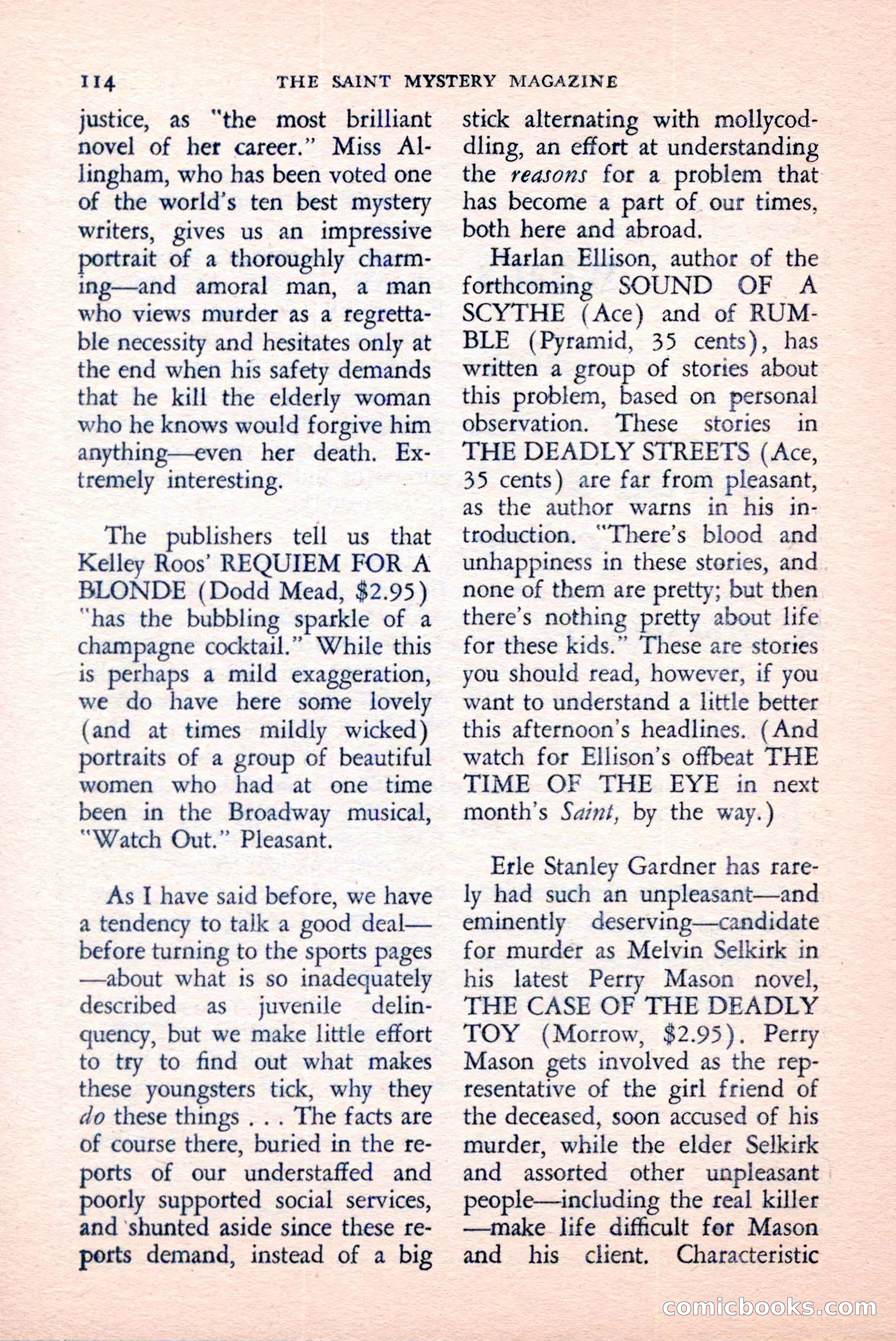The Saint Mystery Magazine, April 1959 — page 116 of 132