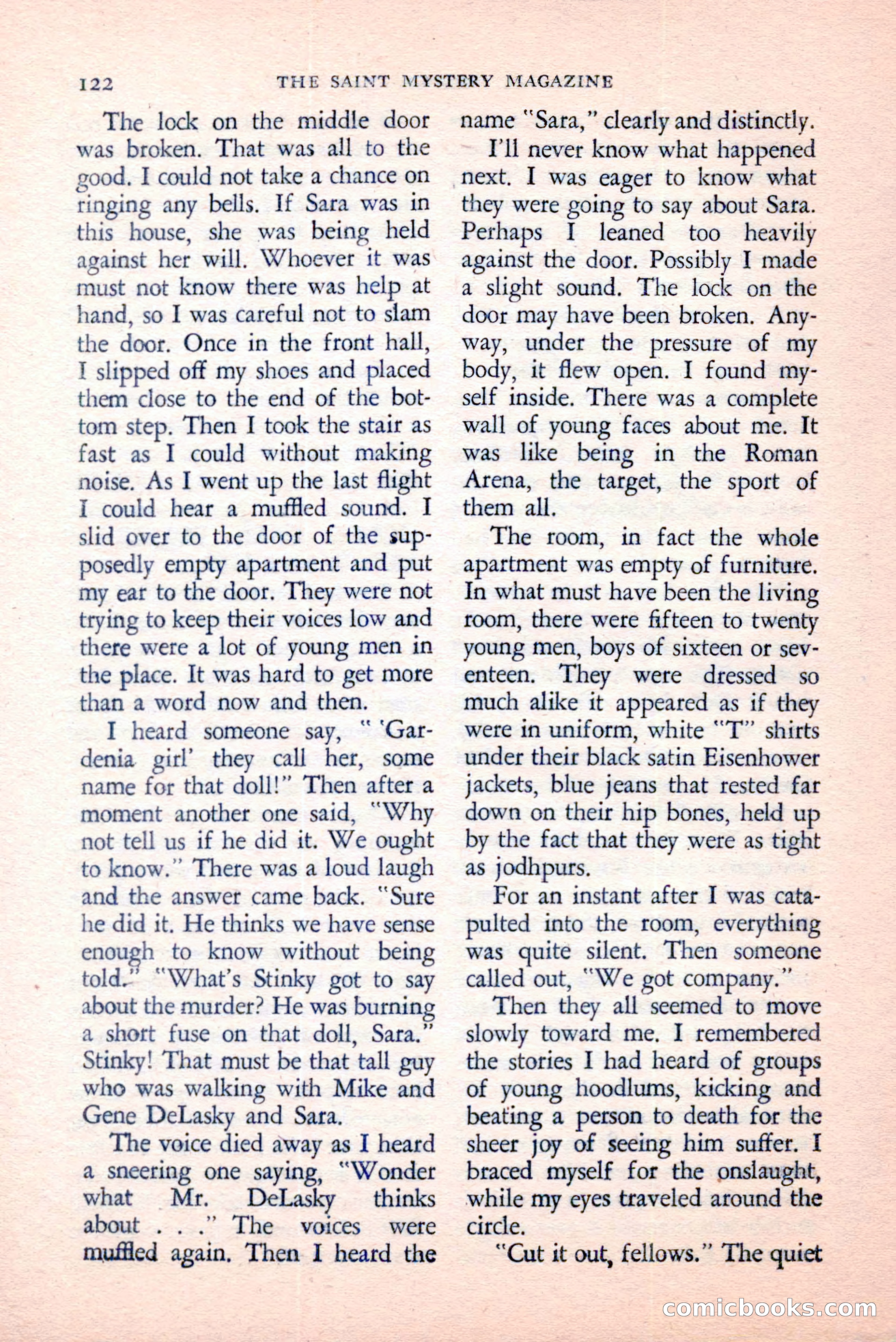 The Saint Mystery Magazine, April 1959 — page 124 of 132