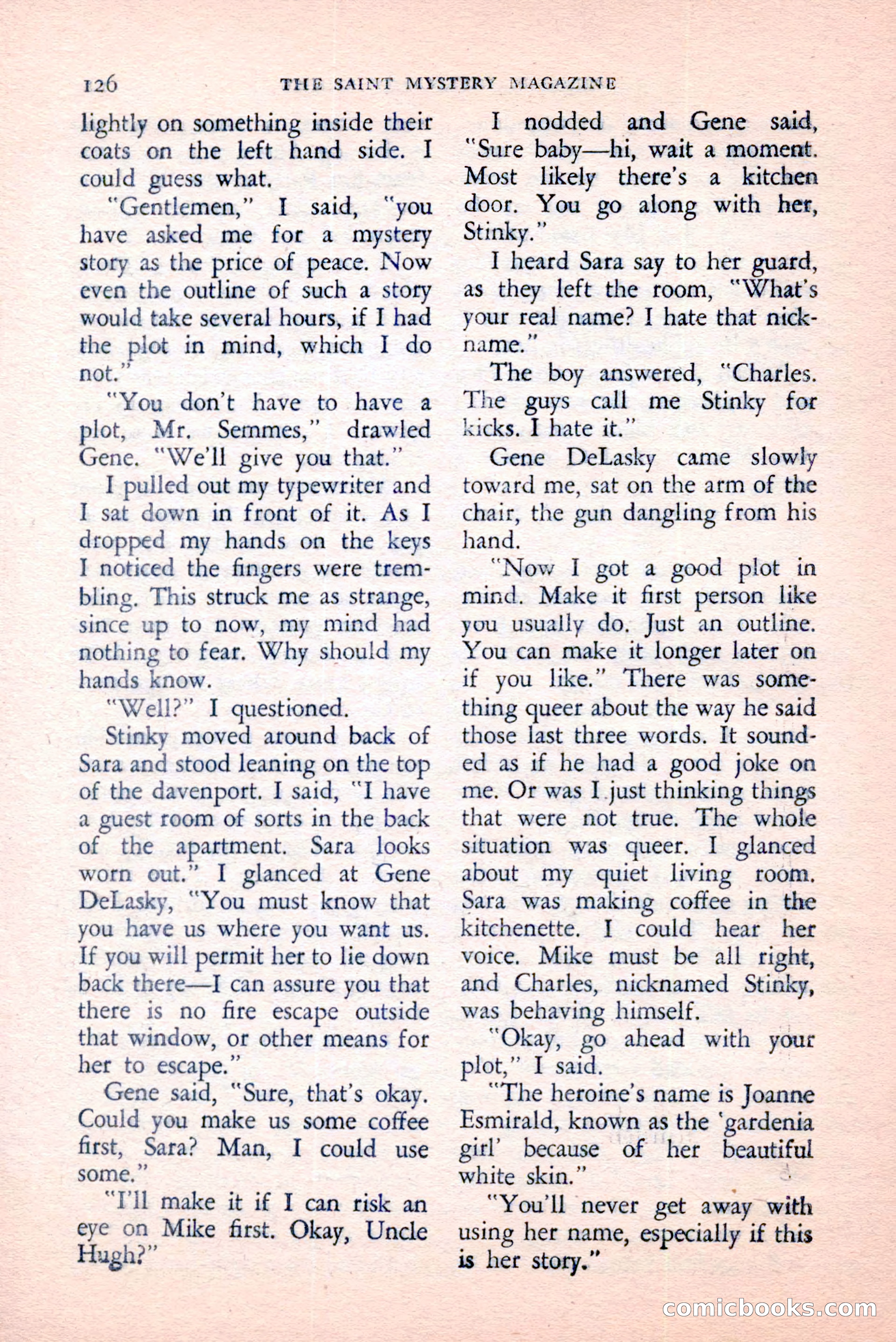 The Saint Mystery Magazine, April 1959 — page 128 of 132