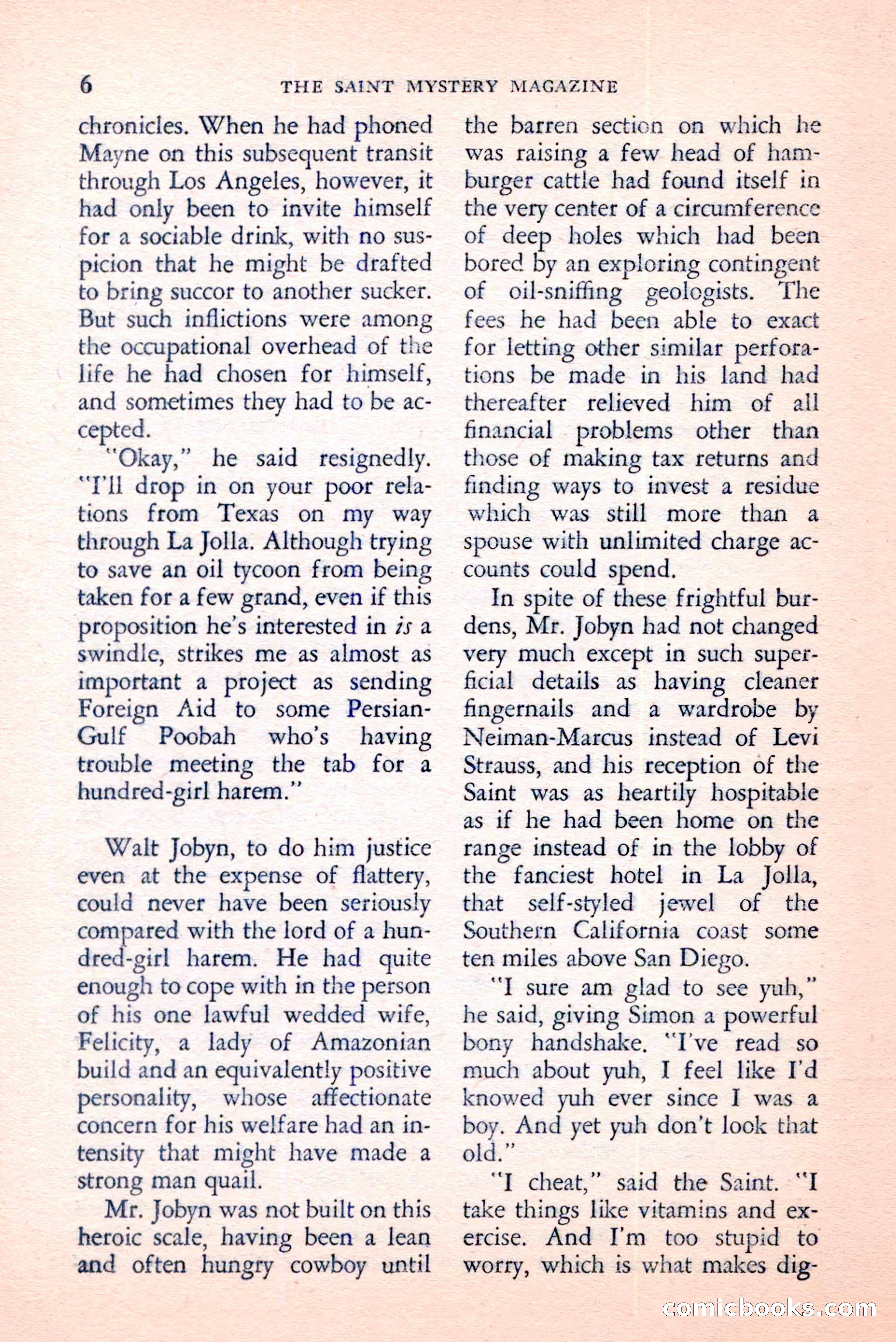 The Saint Mystery Magazine, June 1959 — page 8 of 132