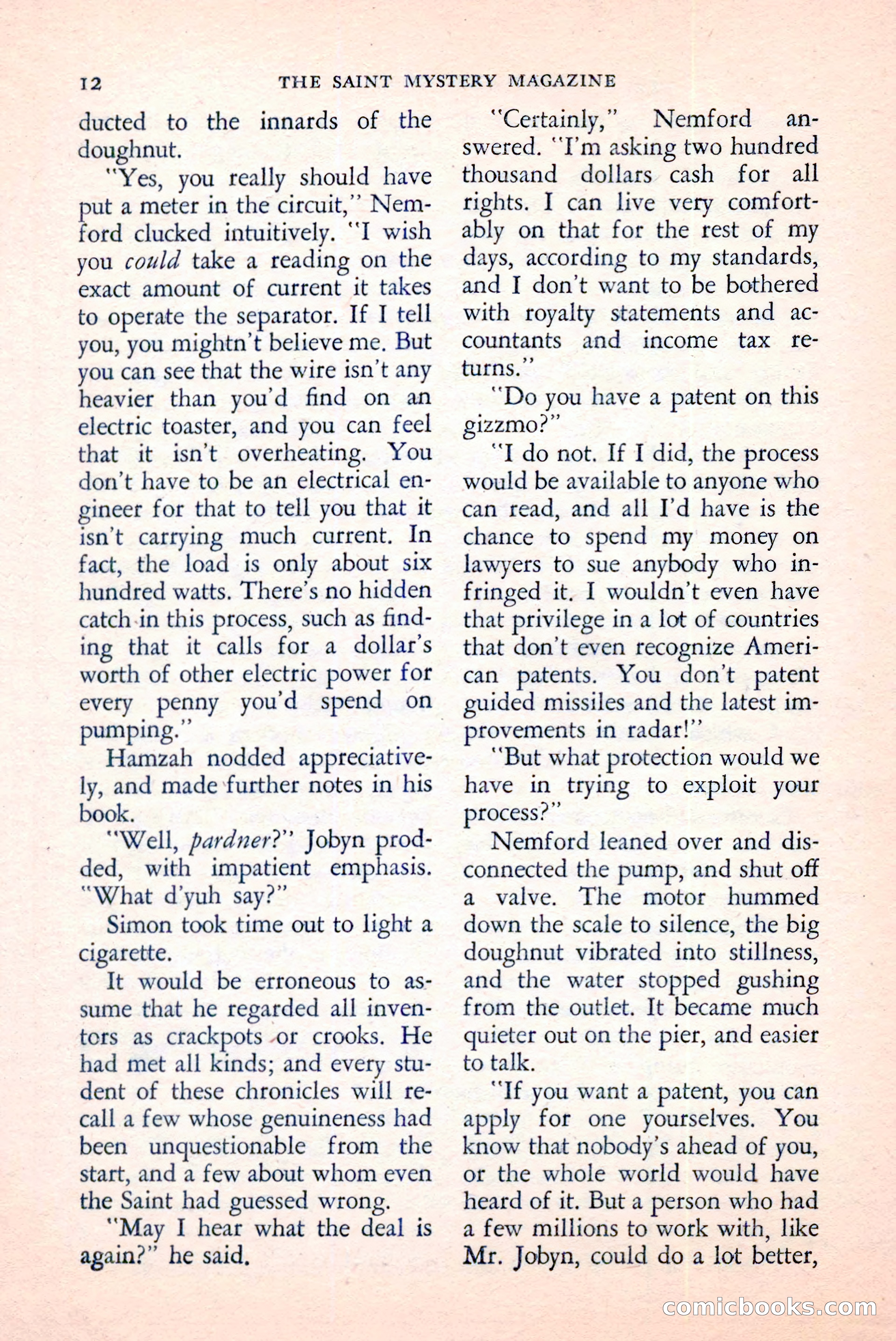 The Saint Mystery Magazine, June 1959 — page 14 of 132