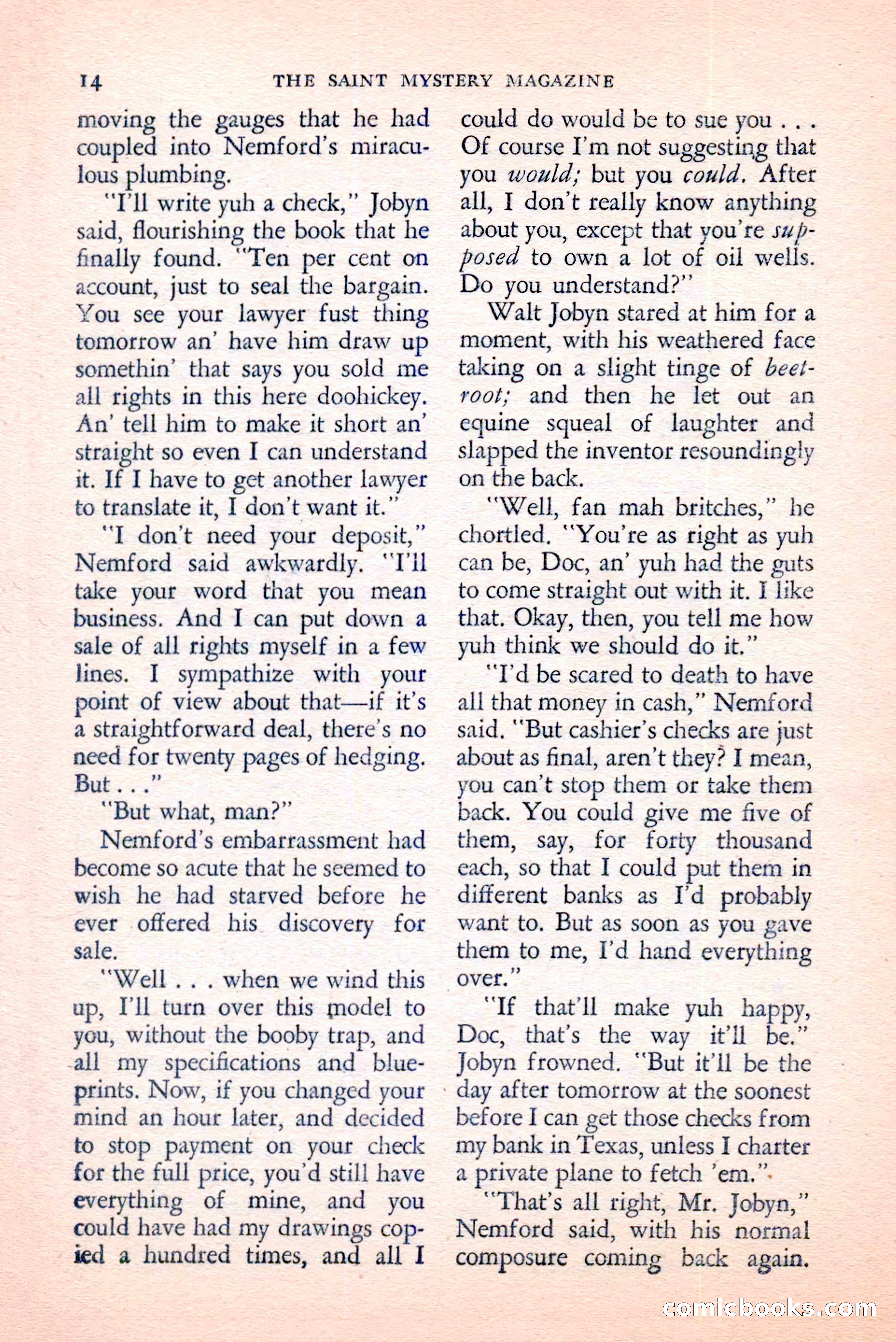 The Saint Mystery Magazine, June 1959 — page 16 of 132