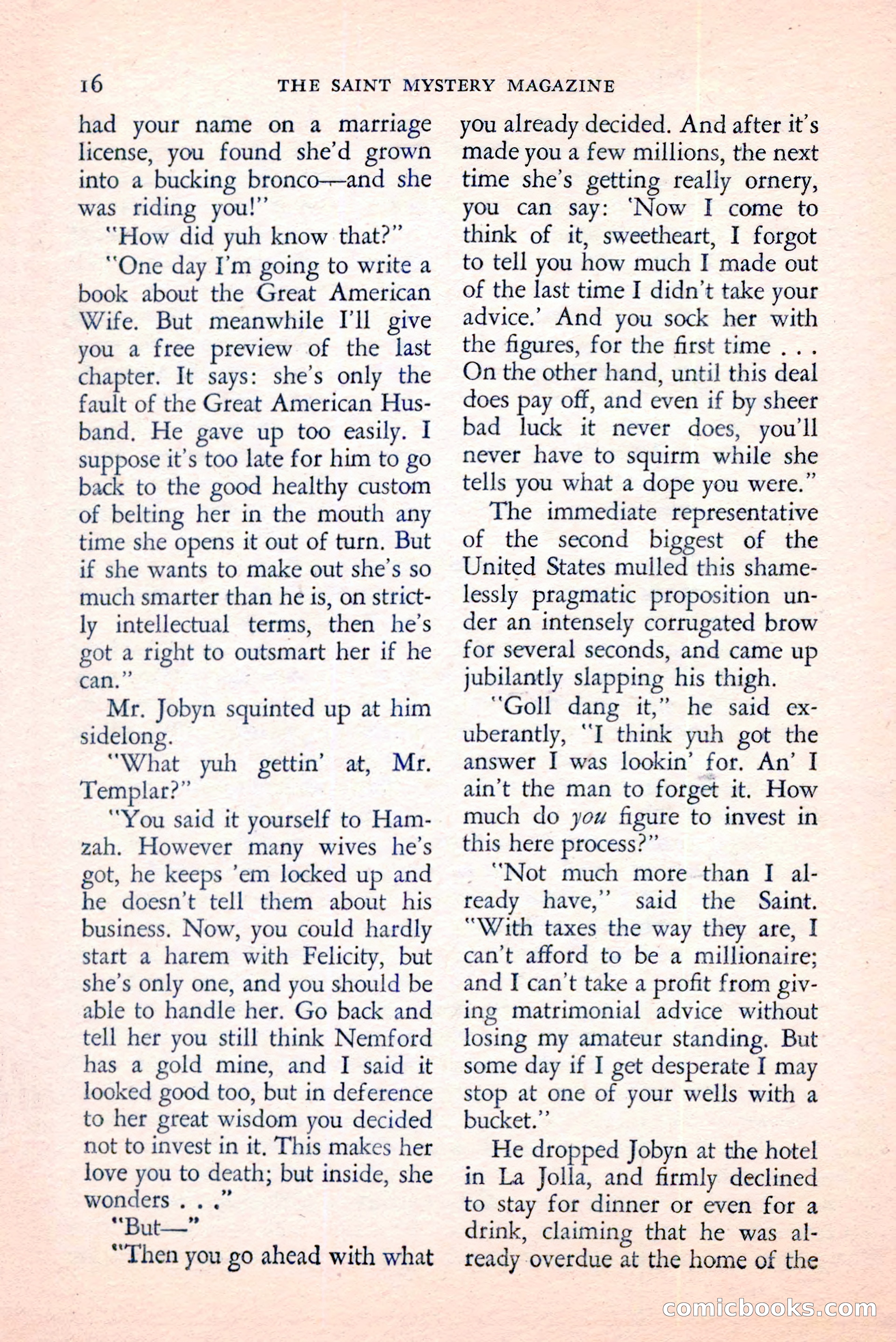 The Saint Mystery Magazine, June 1959 — page 18 of 132
