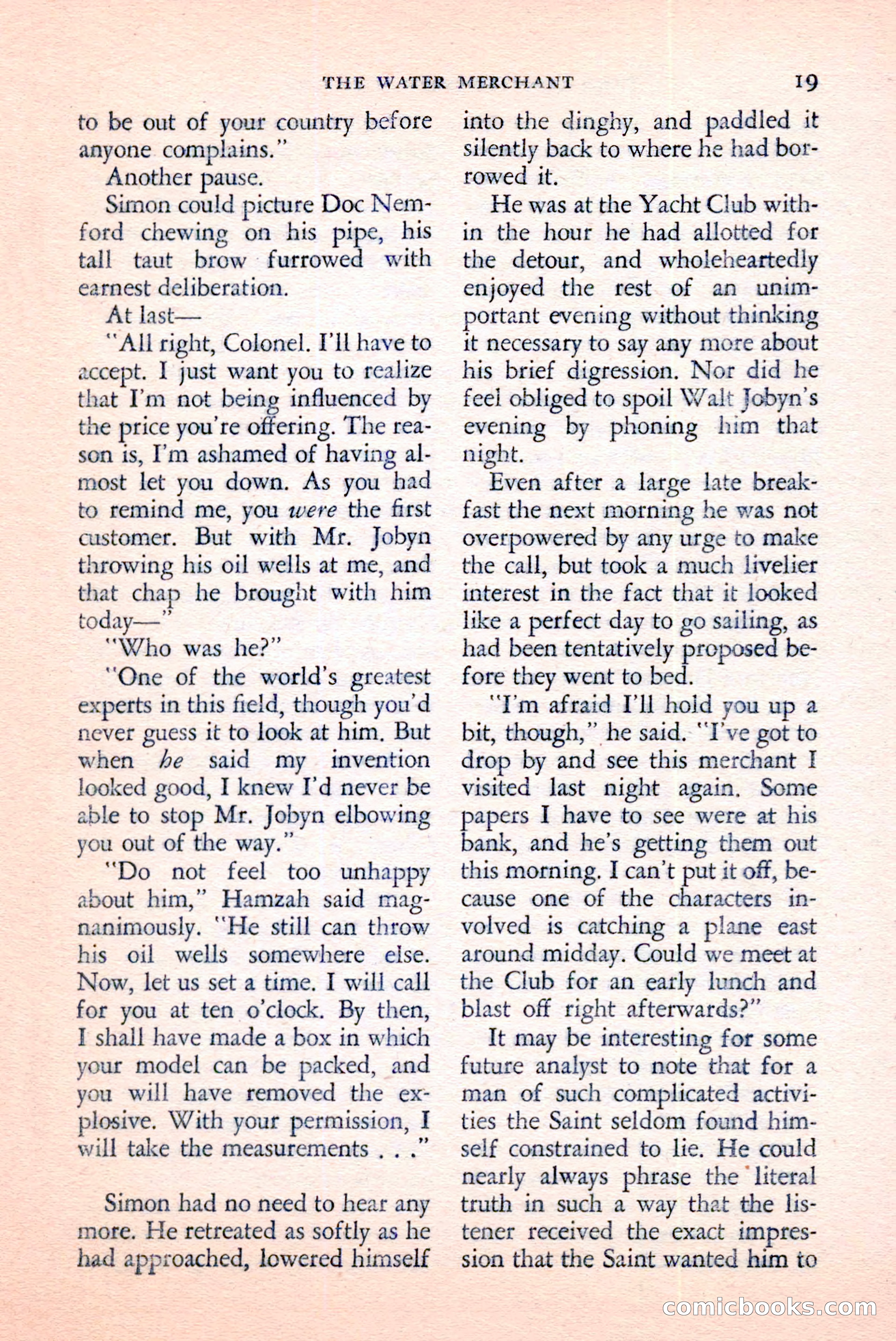 The Saint Mystery Magazine, June 1959 — page 21 of 132