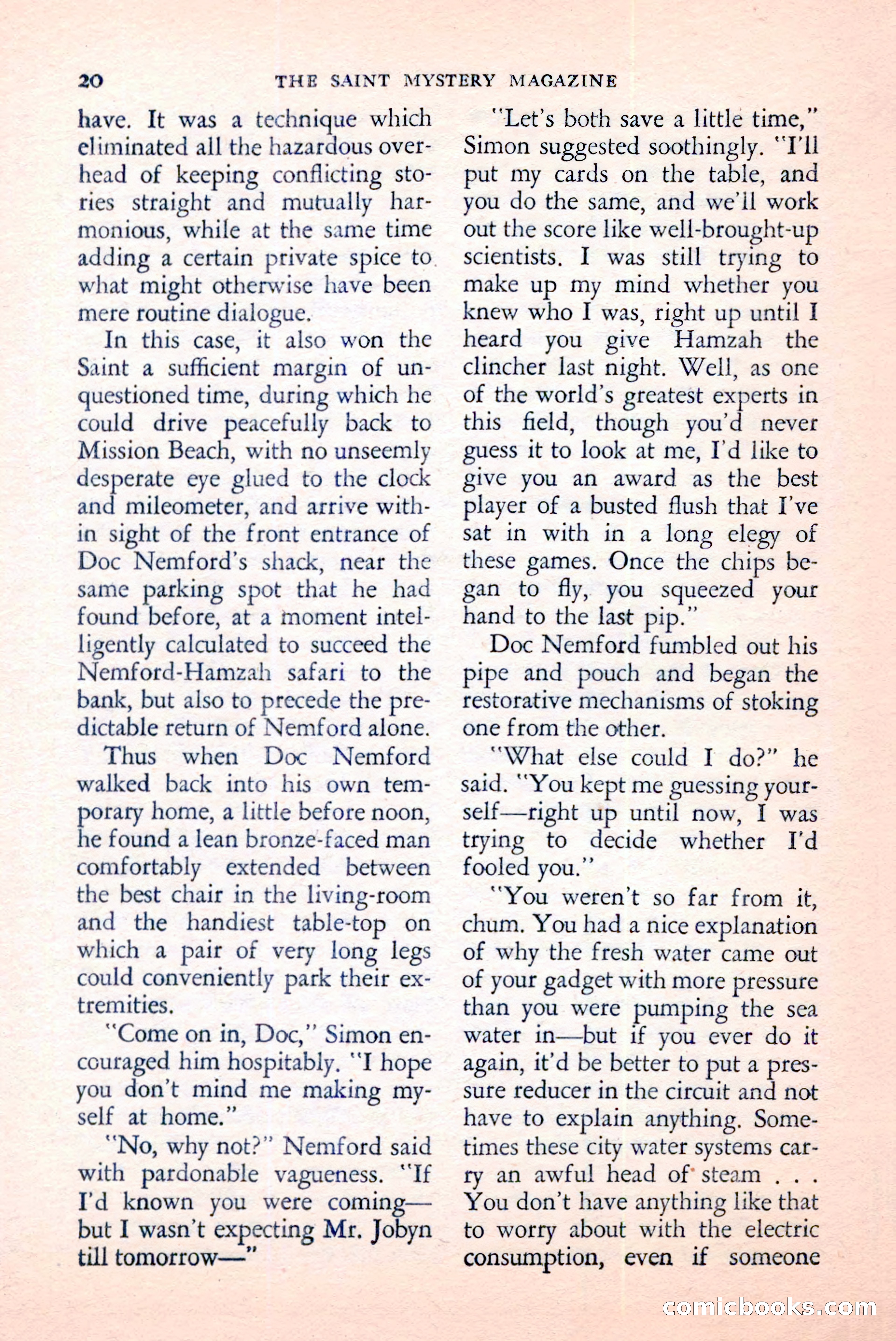 The Saint Mystery Magazine, June 1959 — page 22 of 132