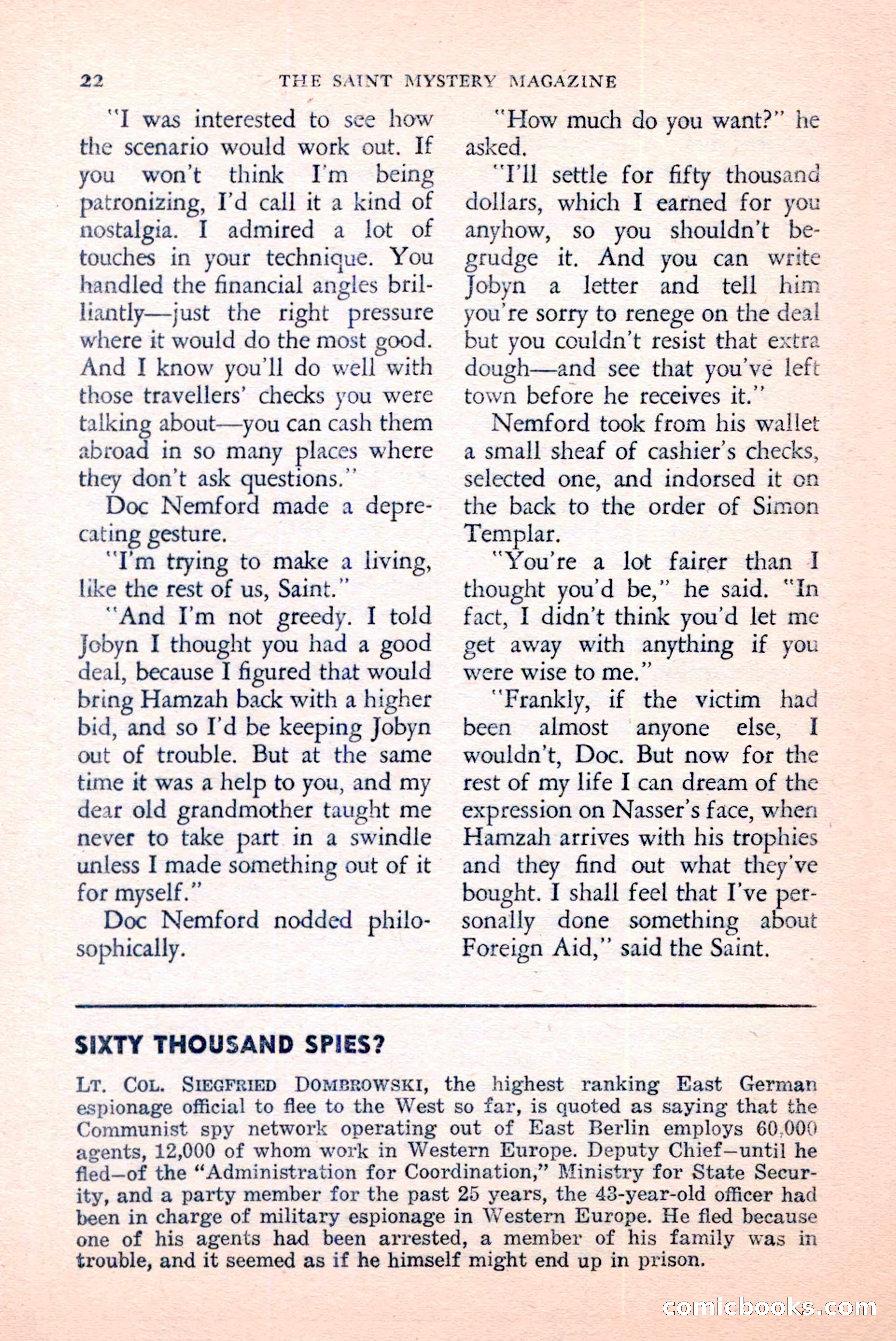 The Saint Mystery Magazine, June 1959 — page 24 of 132