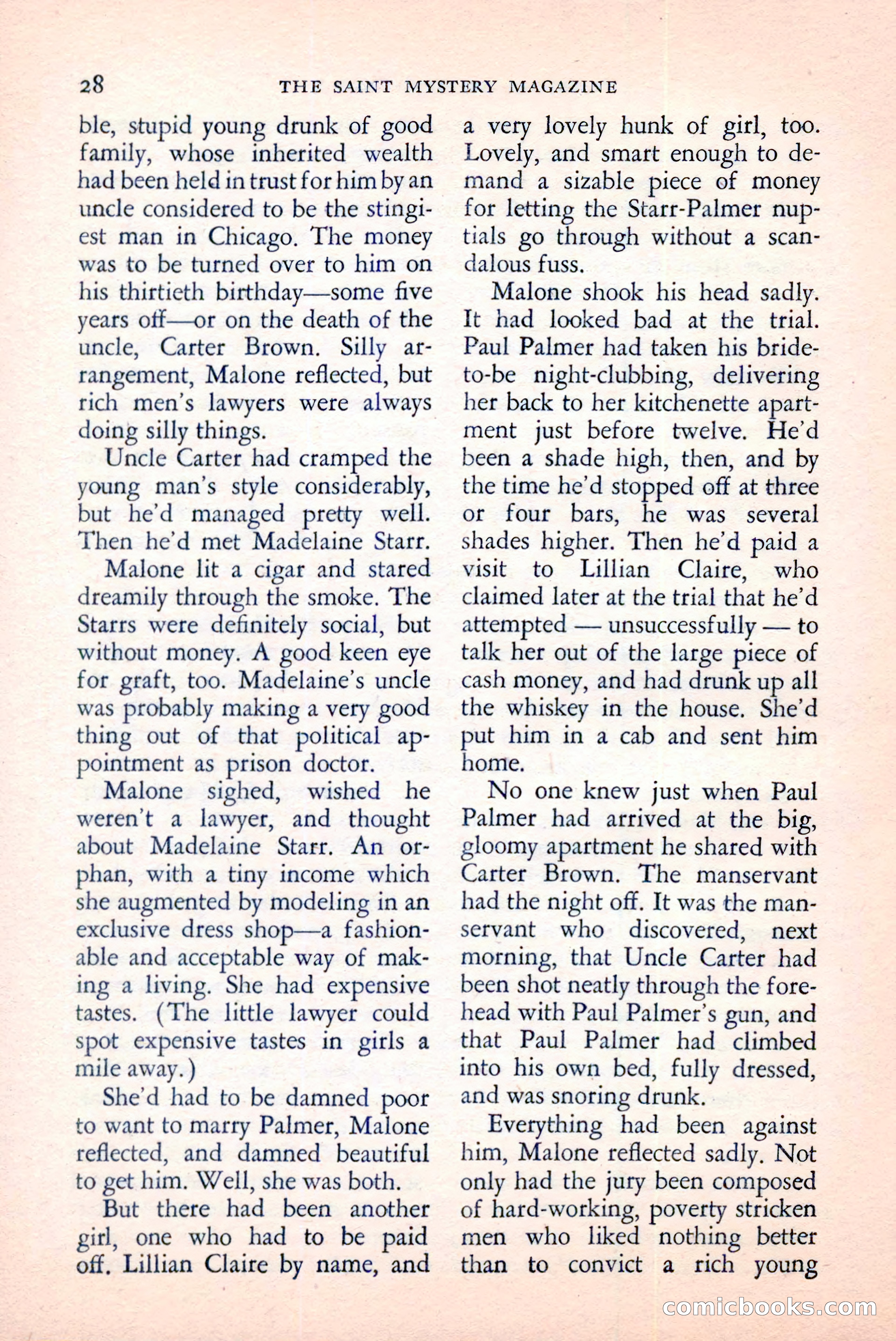 The Saint Mystery Magazine, June 1959 — page 30 of 132