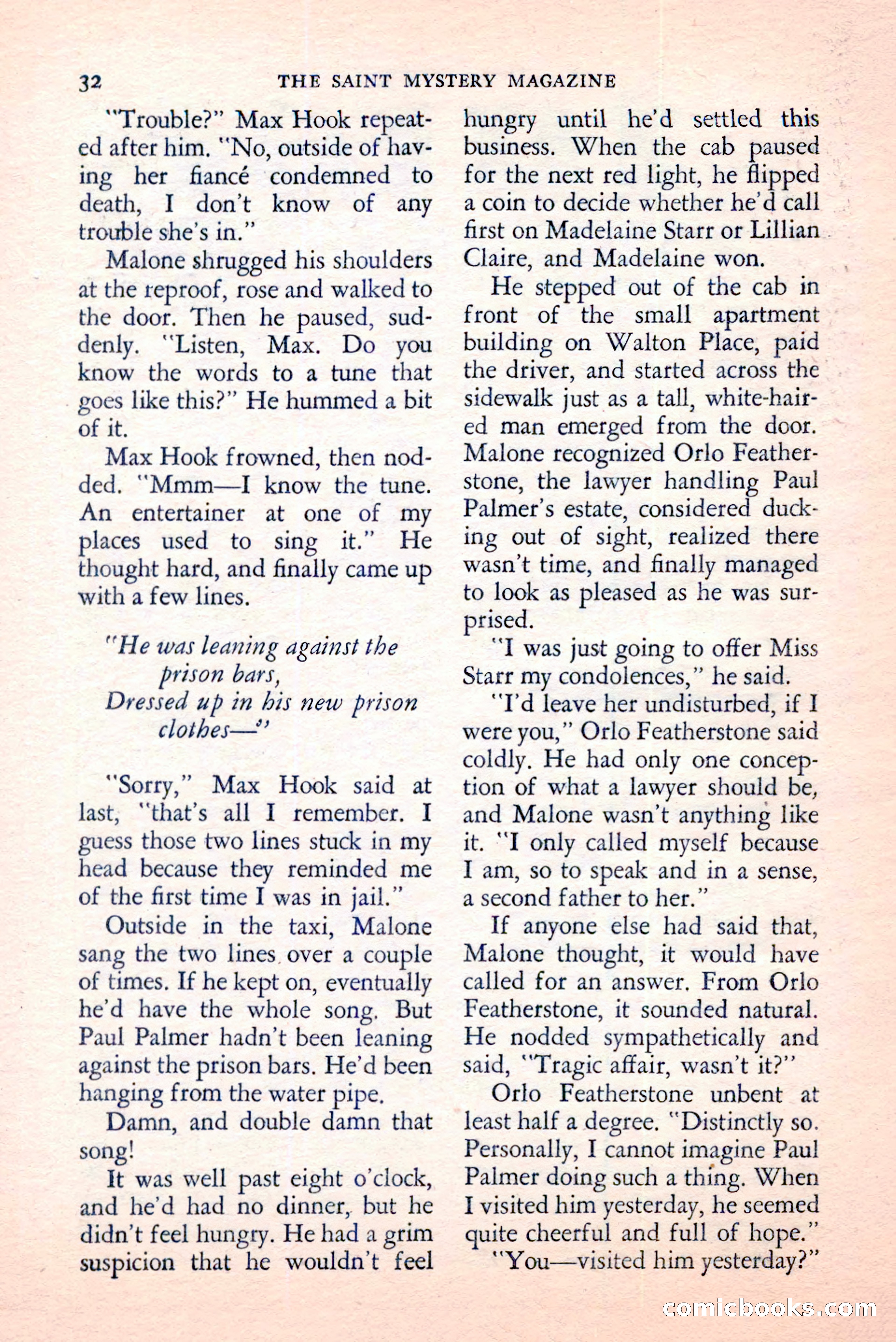 The Saint Mystery Magazine, June 1959 — page 34 of 132
