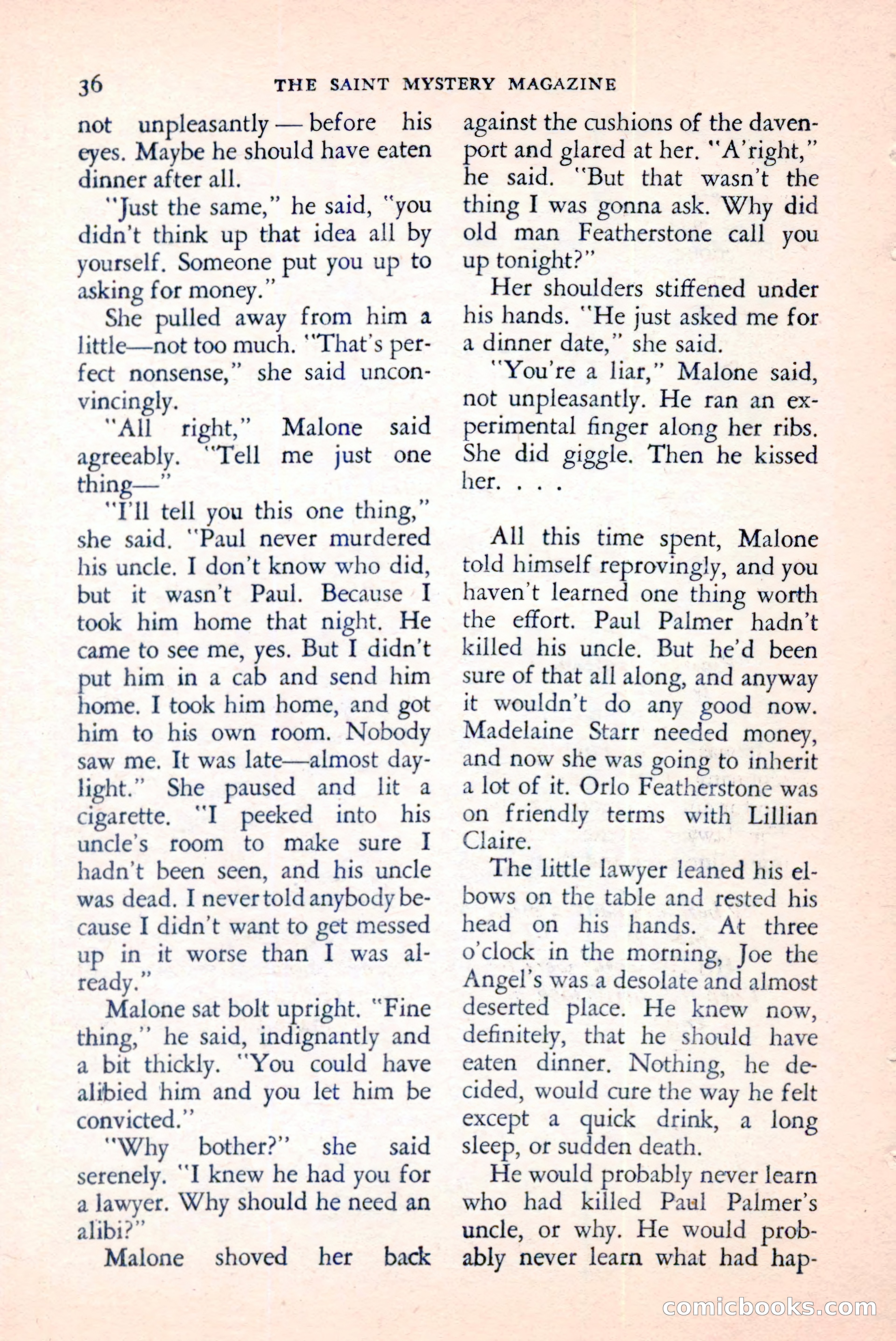 The Saint Mystery Magazine, June 1959 — page 38 of 132