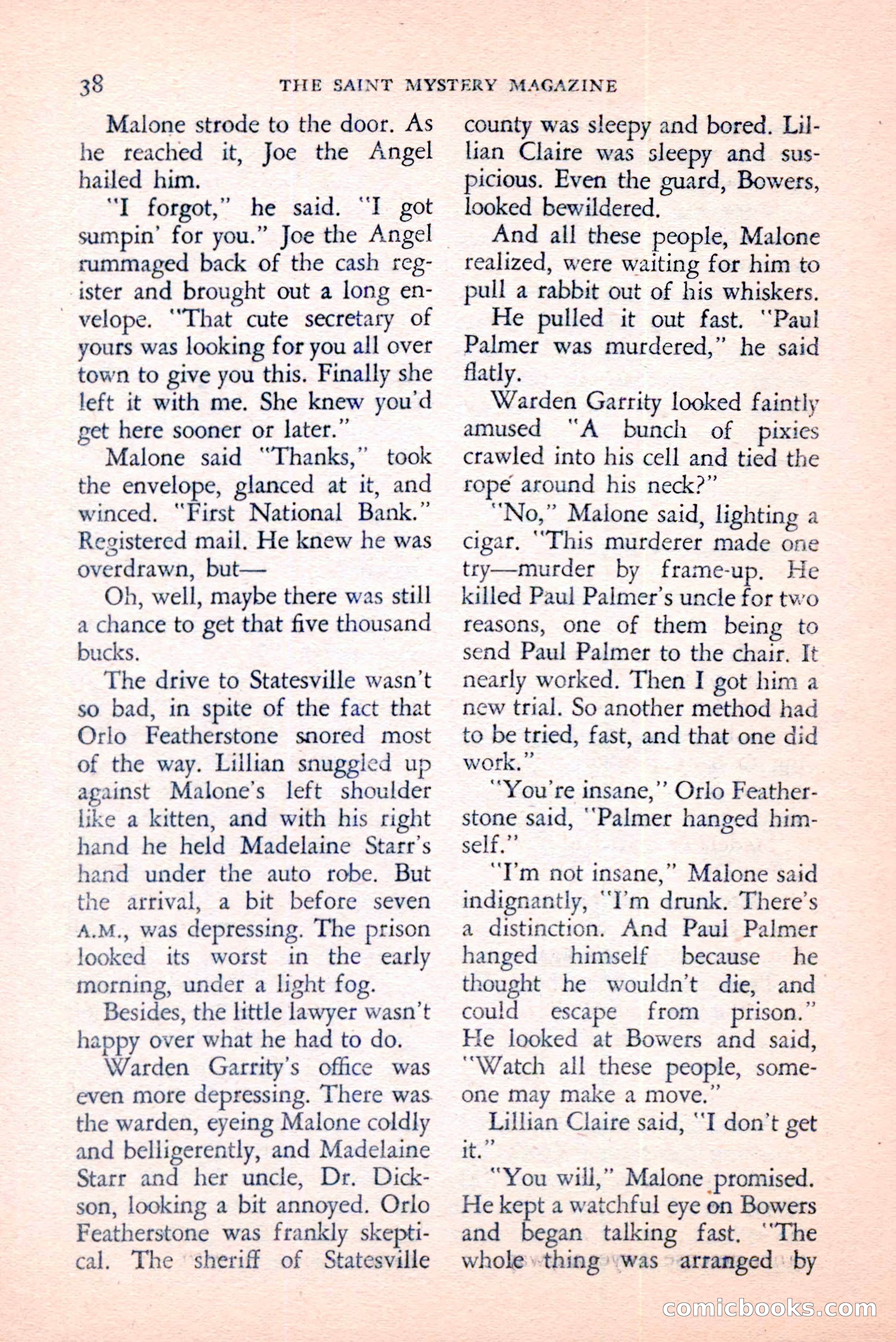 The Saint Mystery Magazine, June 1959 — page 40 of 132
