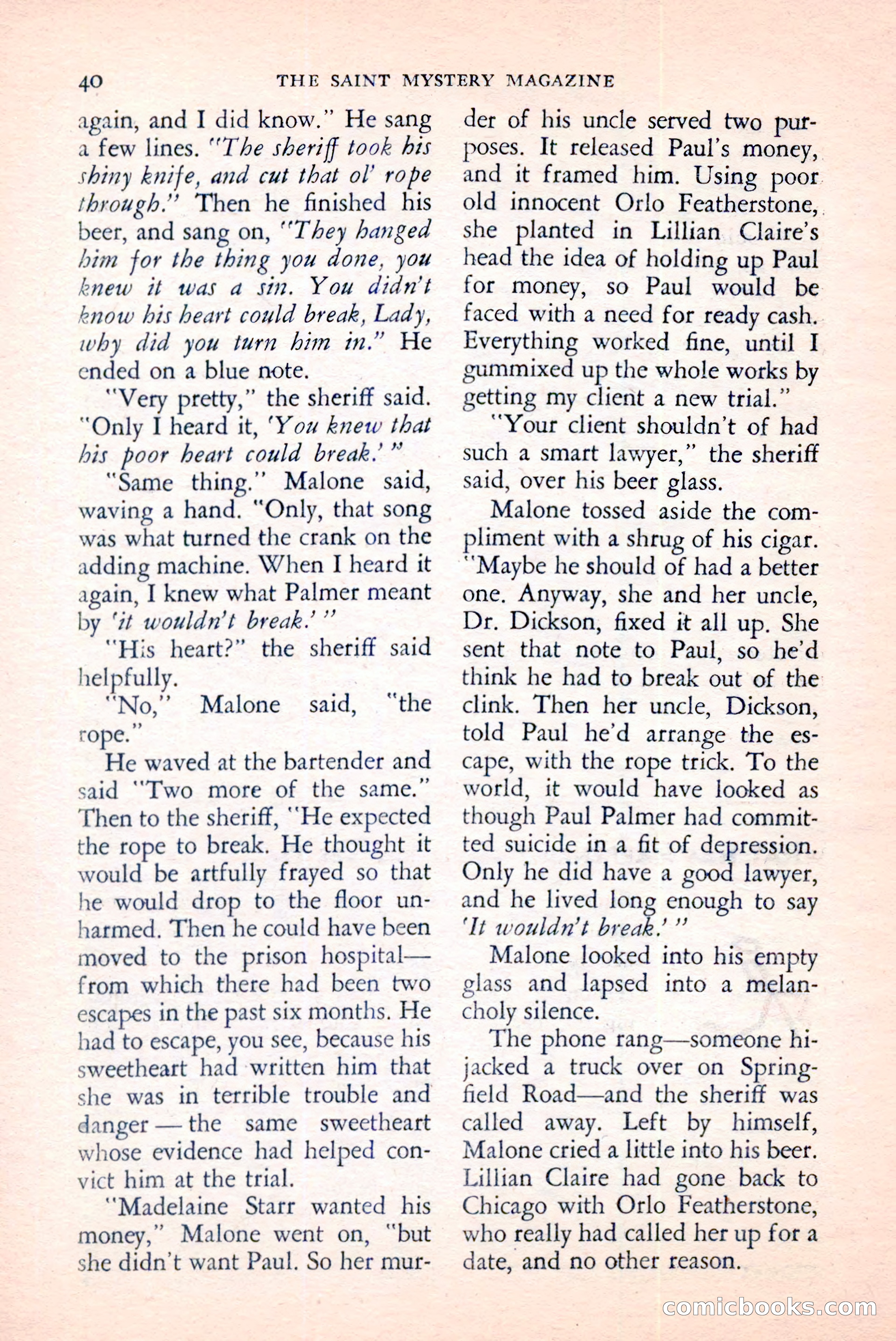 The Saint Mystery Magazine, June 1959 — page 42 of 132