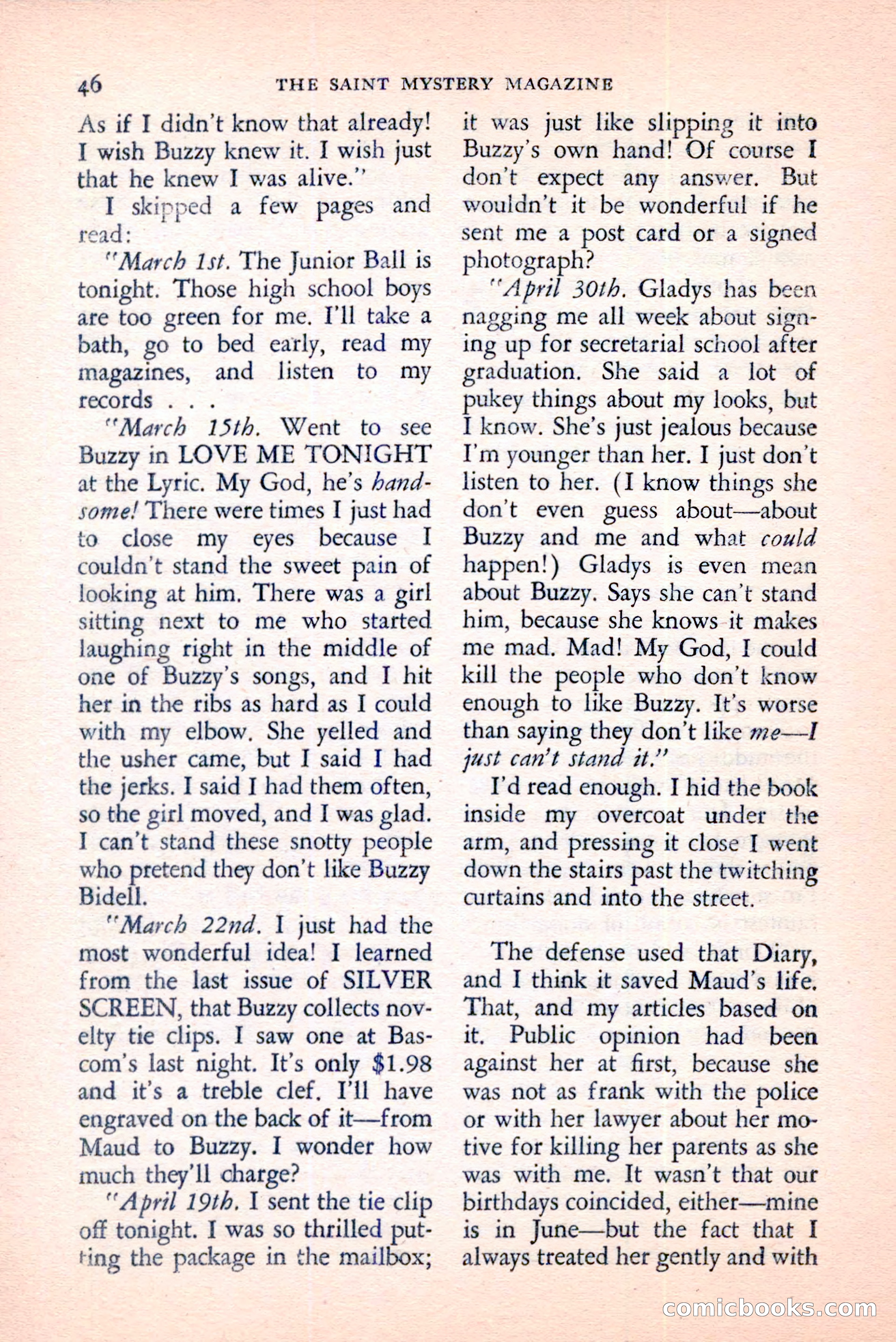 The Saint Mystery Magazine, June 1959 — page 48 of 132