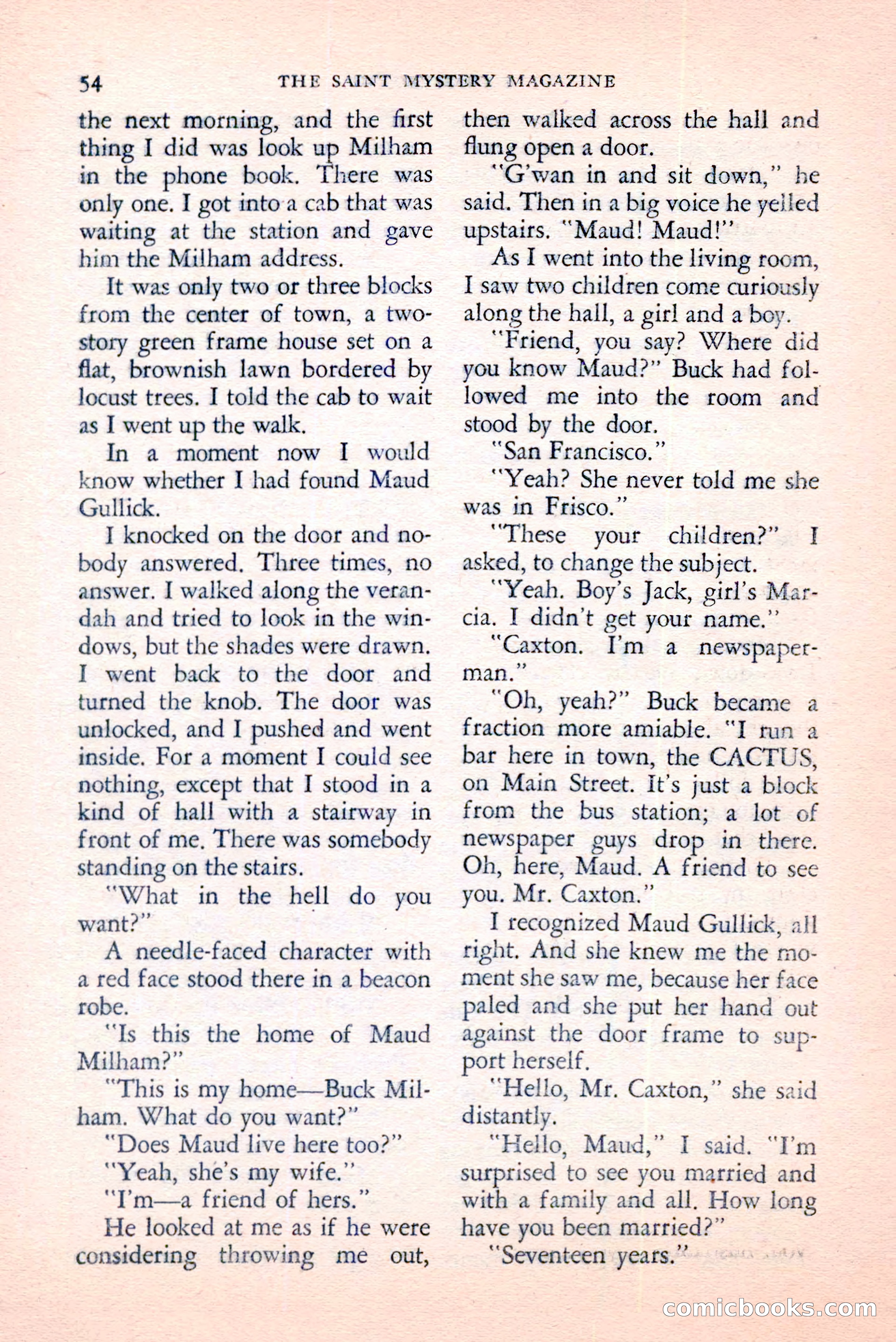 The Saint Mystery Magazine, June 1959 — page 56 of 132