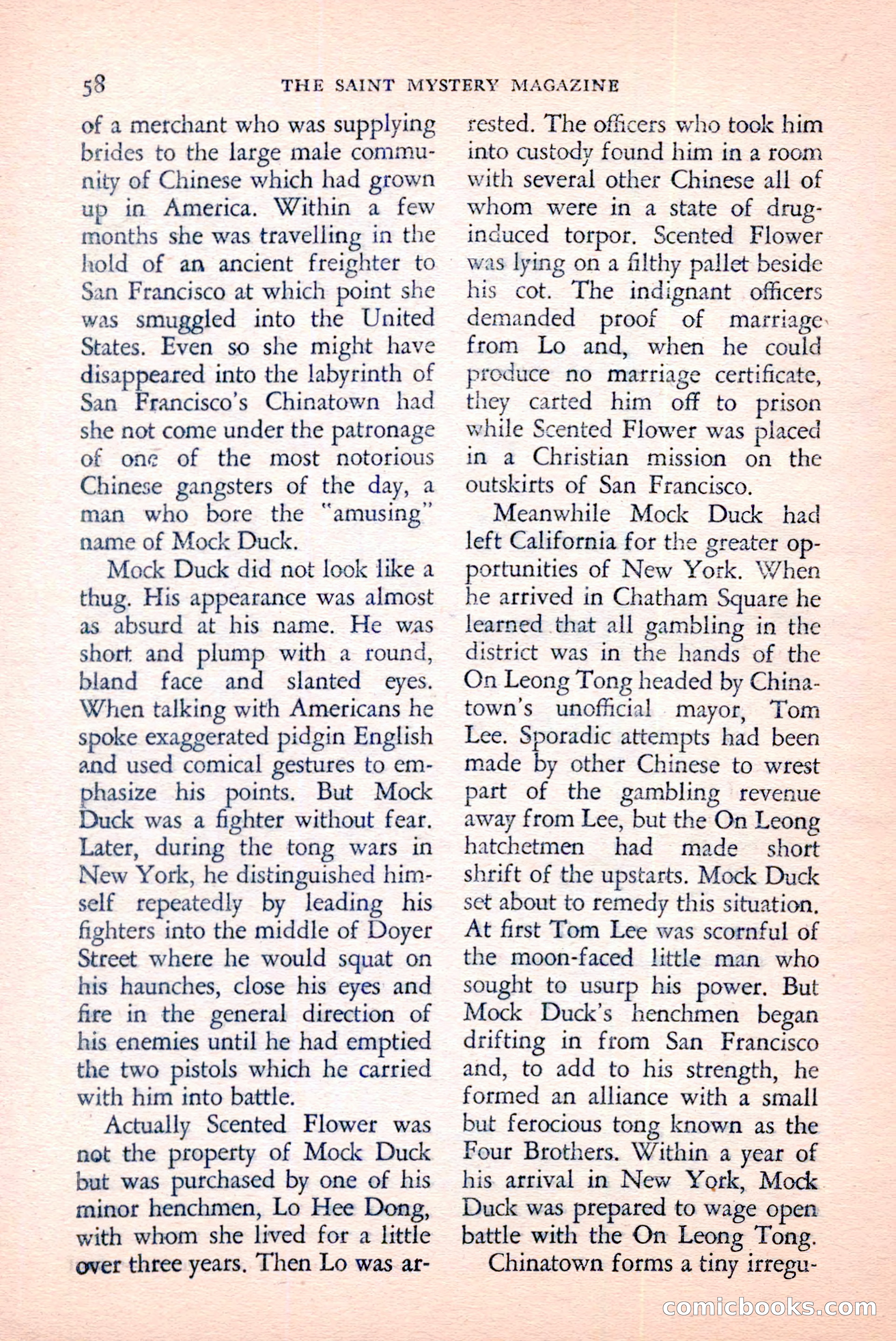 The Saint Mystery Magazine, June 1959 — page 60 of 132