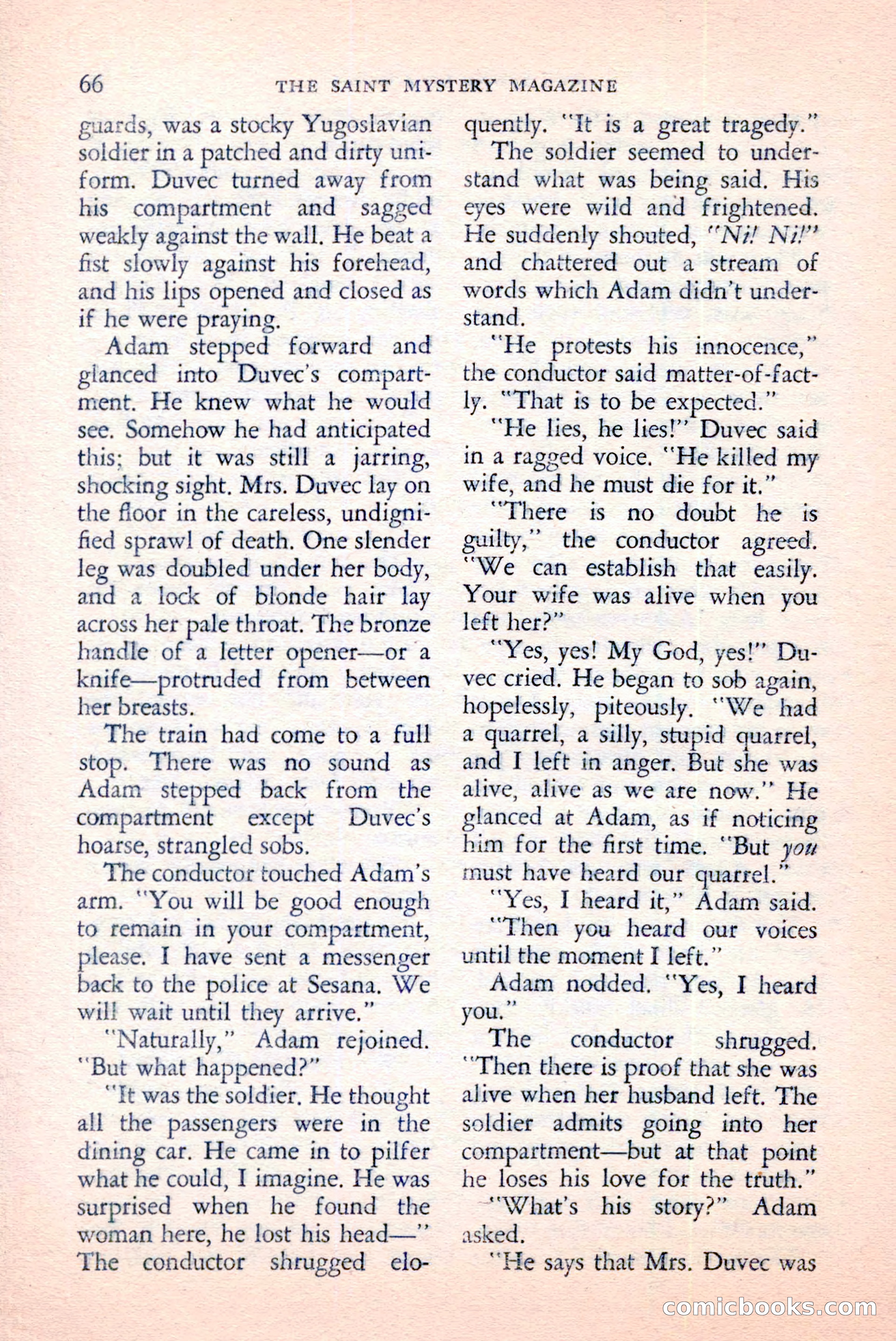 The Saint Mystery Magazine, June 1959 — page 68 of 132