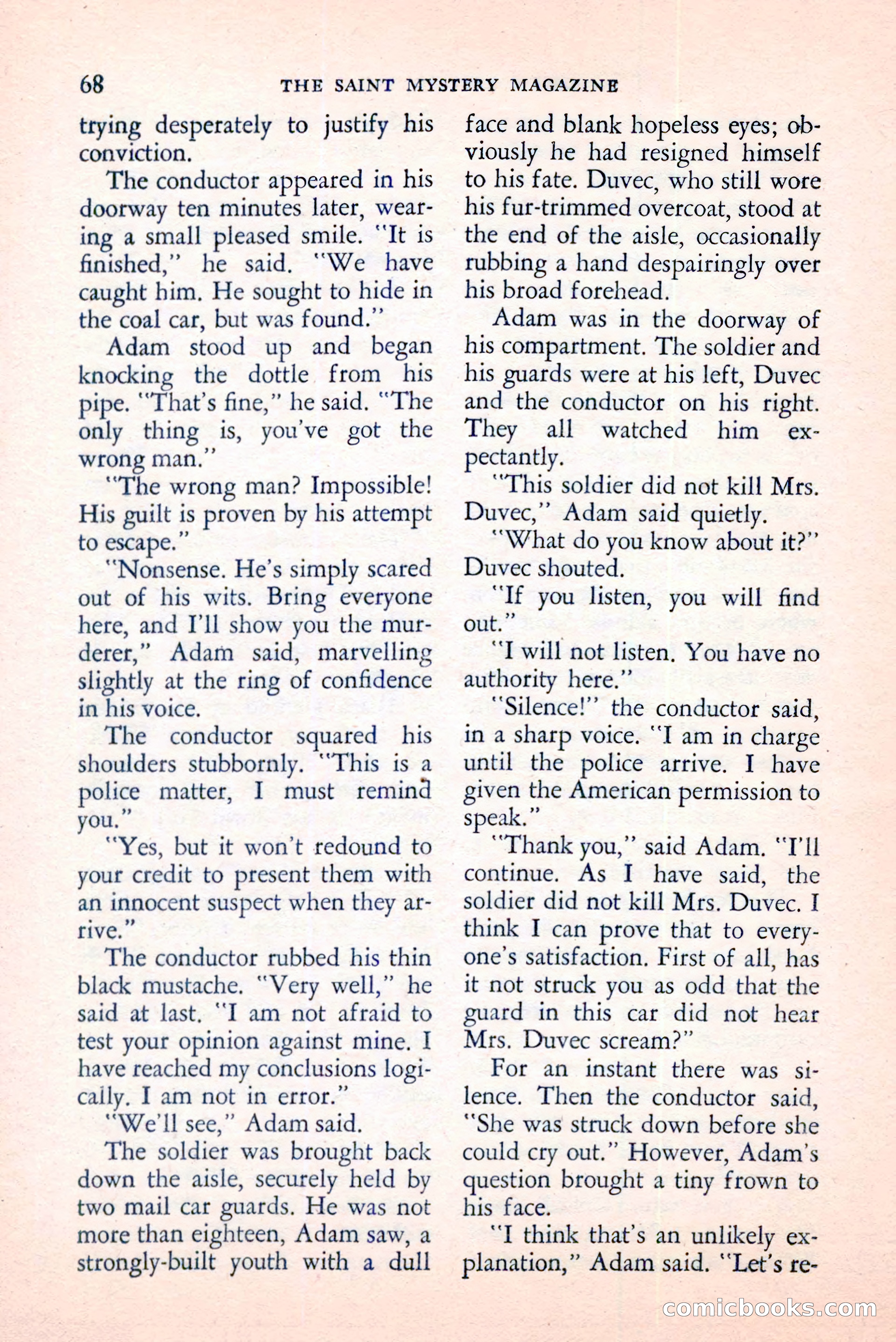 The Saint Mystery Magazine, June 1959 — page 70 of 132