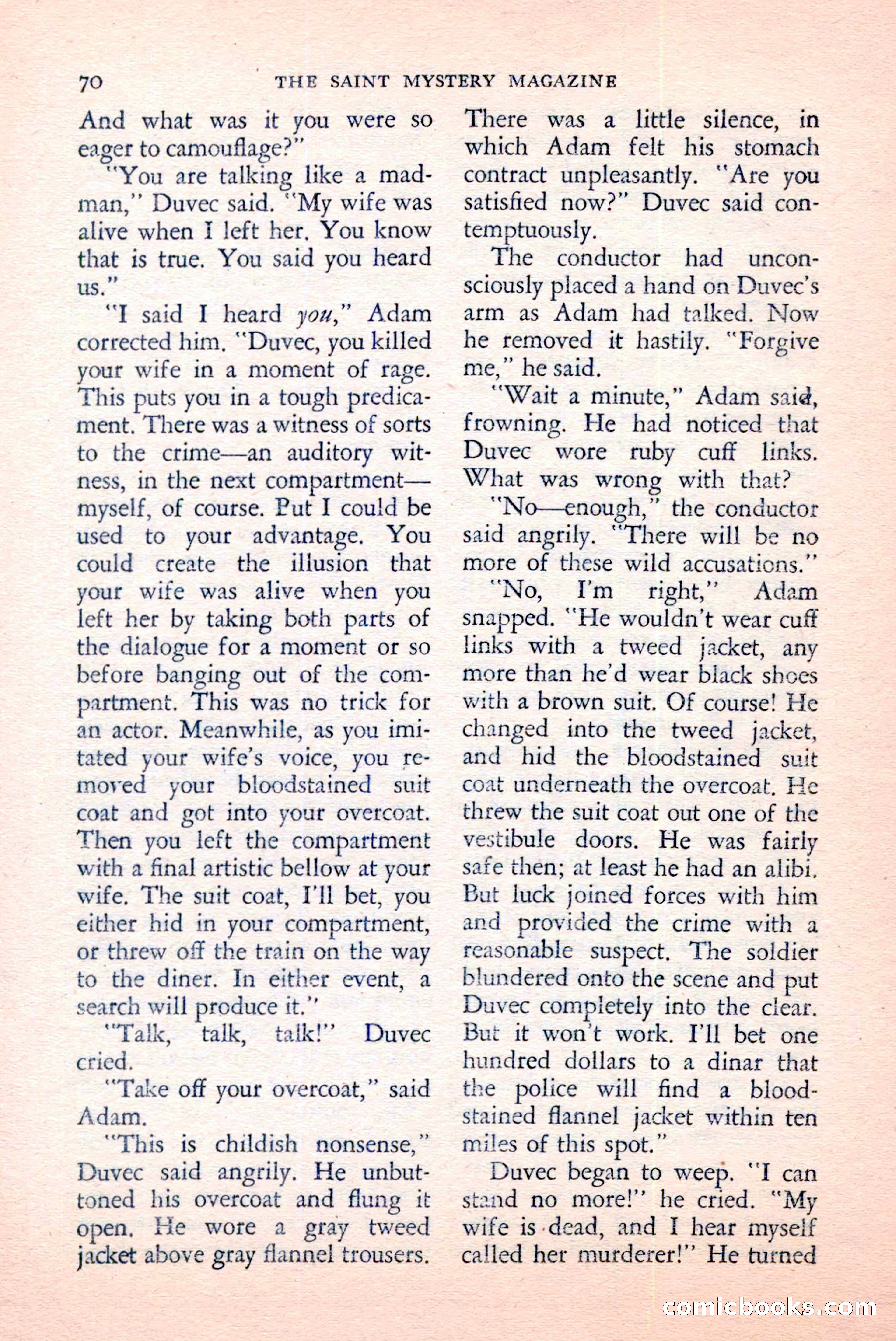 The Saint Mystery Magazine, June 1959 — page 72 of 132